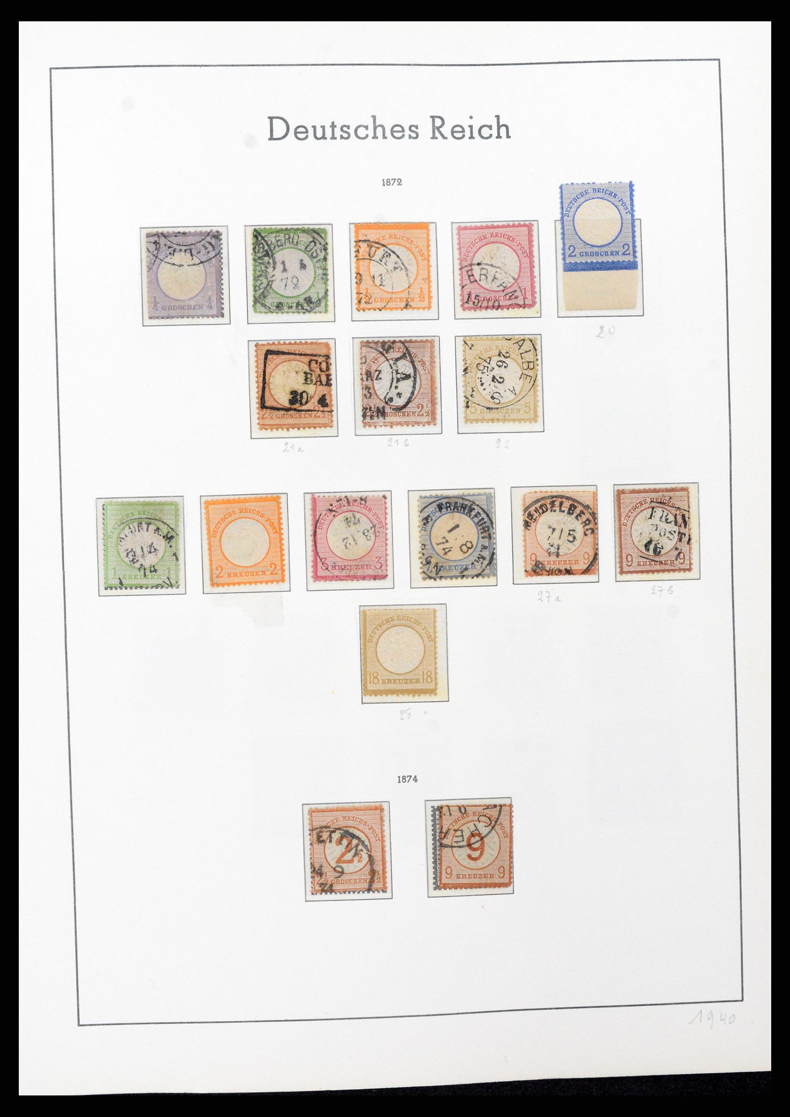 37589 003 - Postzegelverzameling 37589 Duitse Rijk 1872-1945.