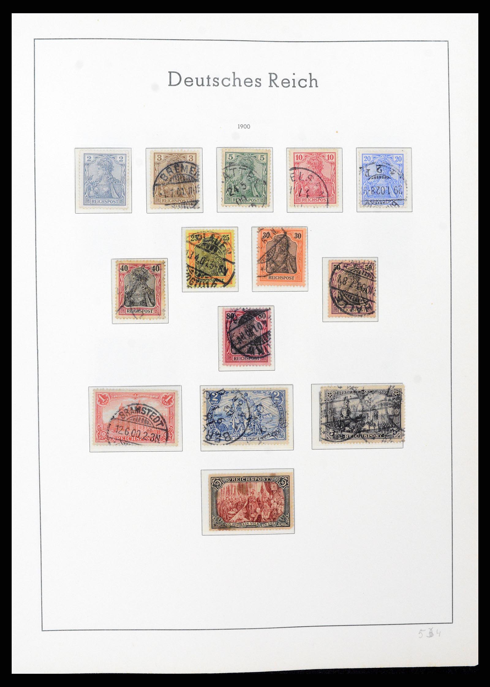 37589 007 - Postzegelverzameling 37589 Duitse Rijk 1872-1945.