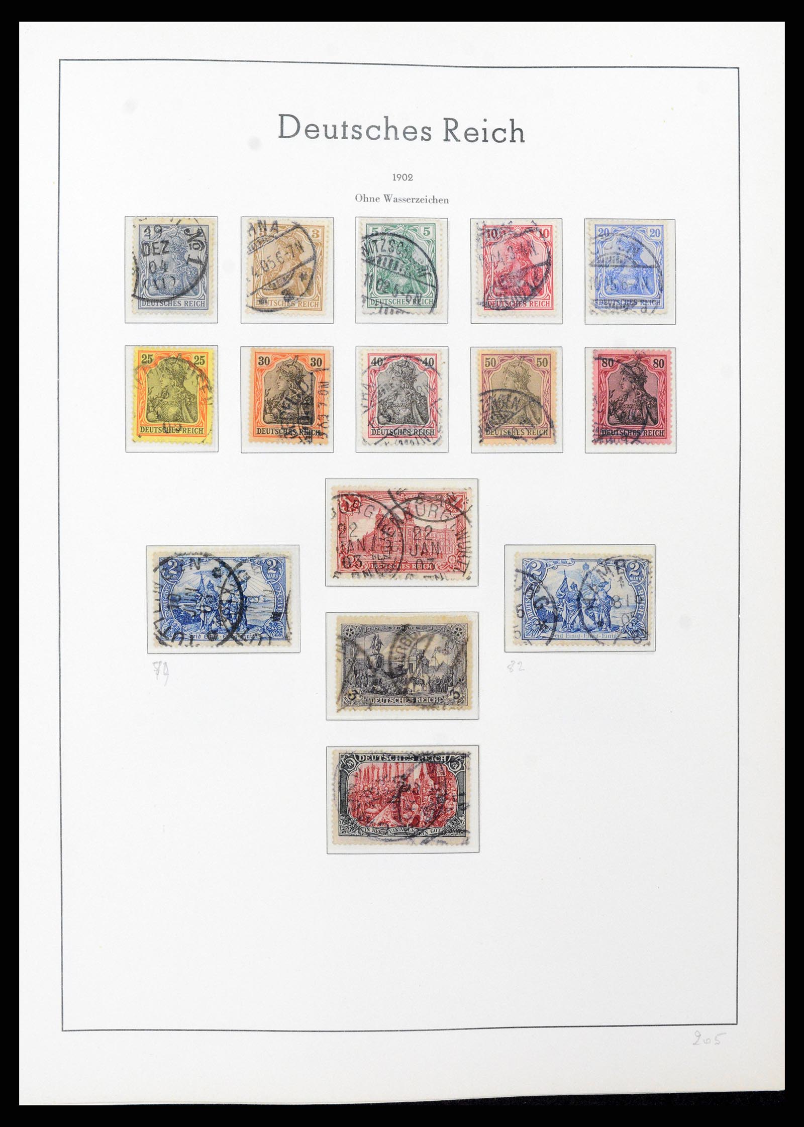 37589 008 - Postzegelverzameling 37589 Duitse Rijk 1872-1945.