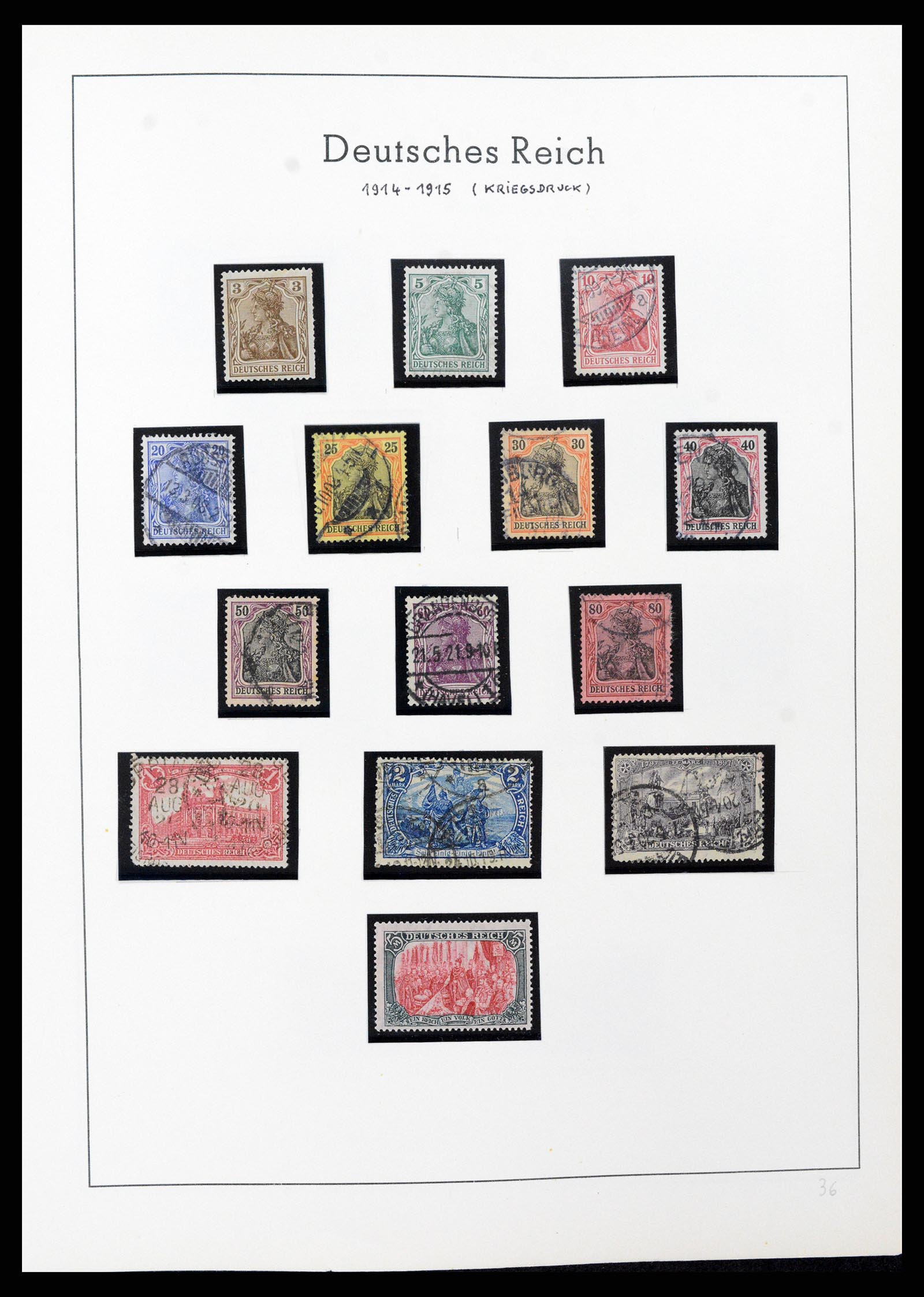 37589 010 - Postzegelverzameling 37589 Duitse Rijk 1872-1945.