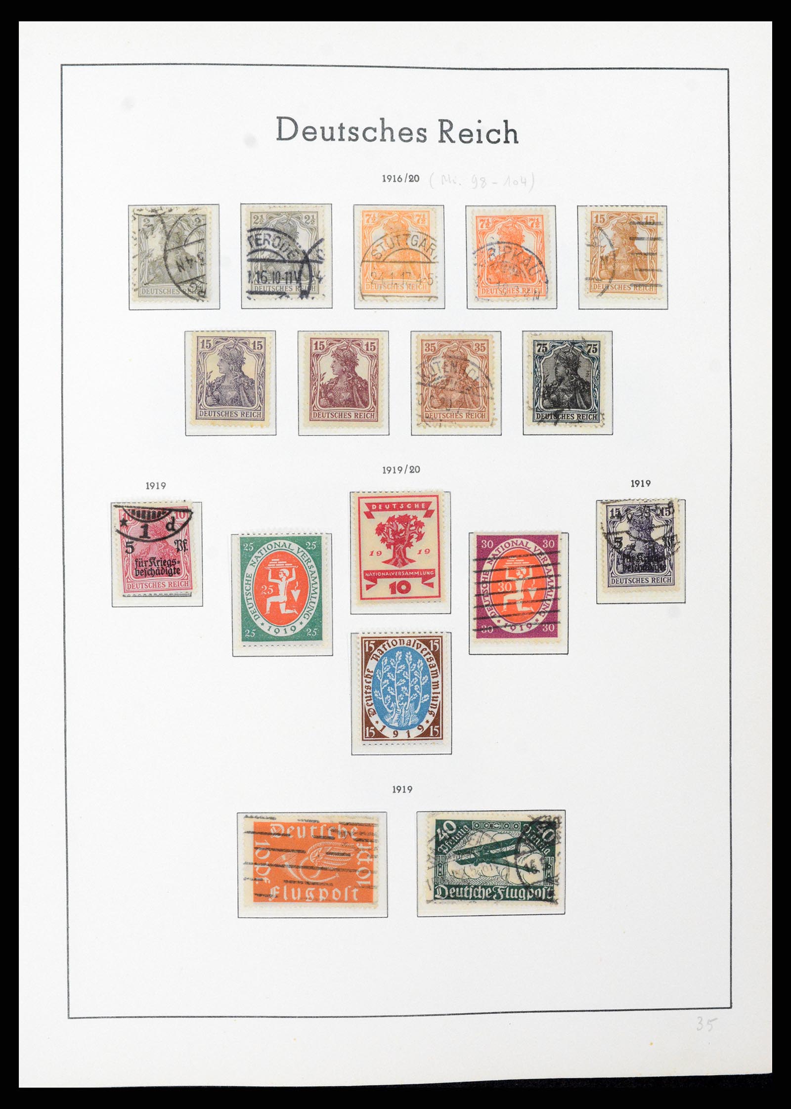 37589 011 - Postzegelverzameling 37589 Duitse Rijk 1872-1945.