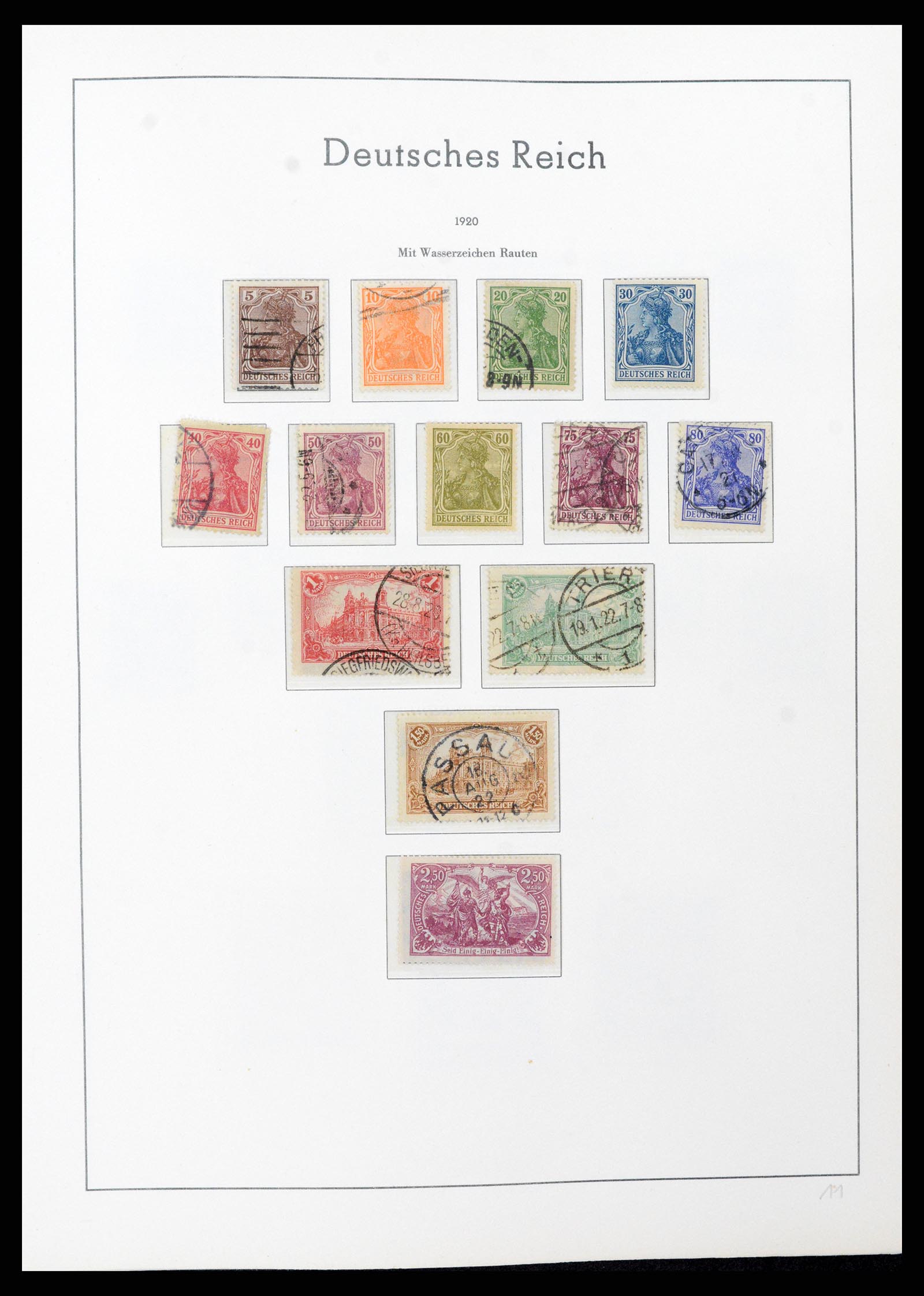 37589 012 - Postzegelverzameling 37589 Duitse Rijk 1872-1945.