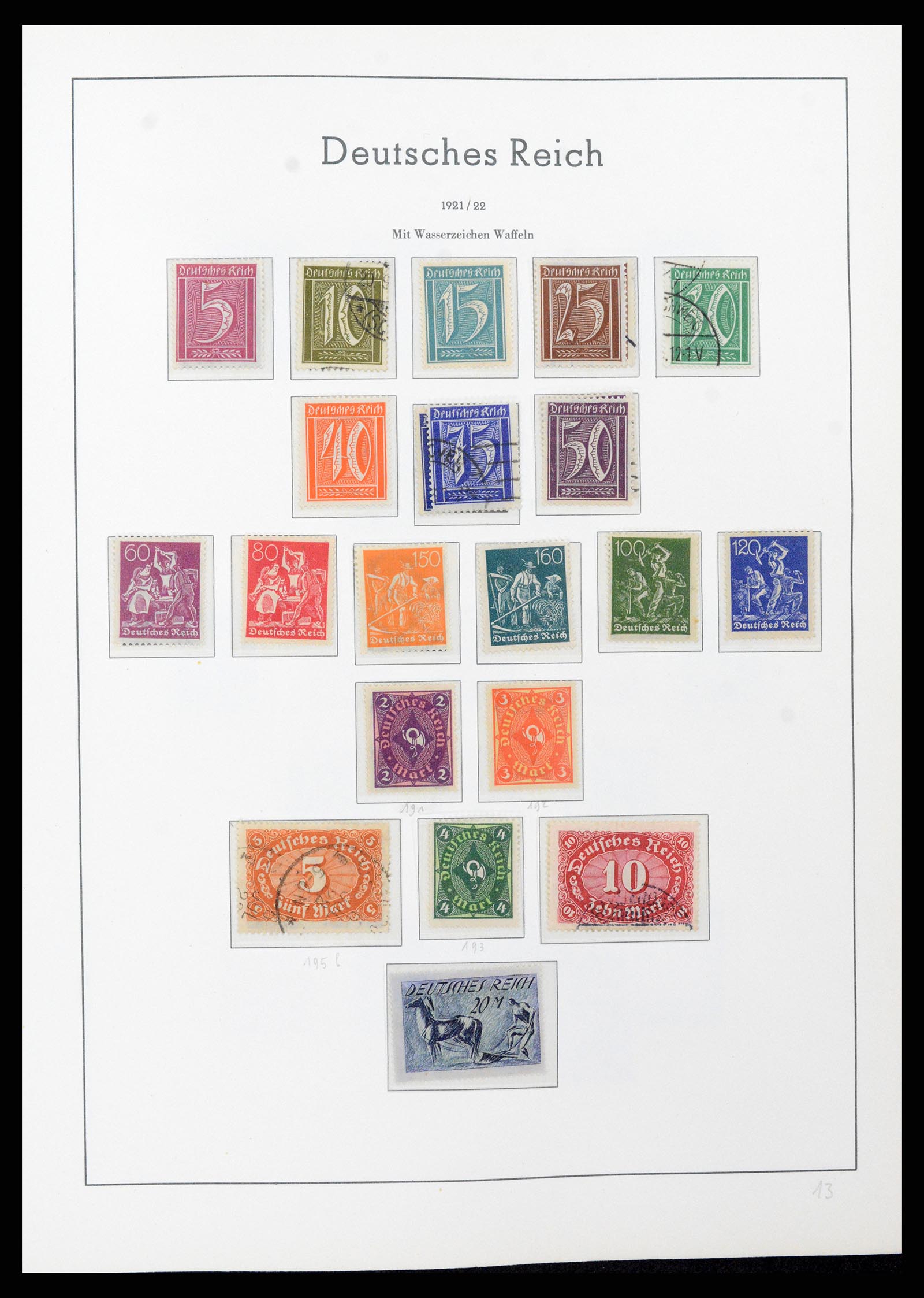 37589 016 - Stamp collection 37589 German Reich 1872-1945.