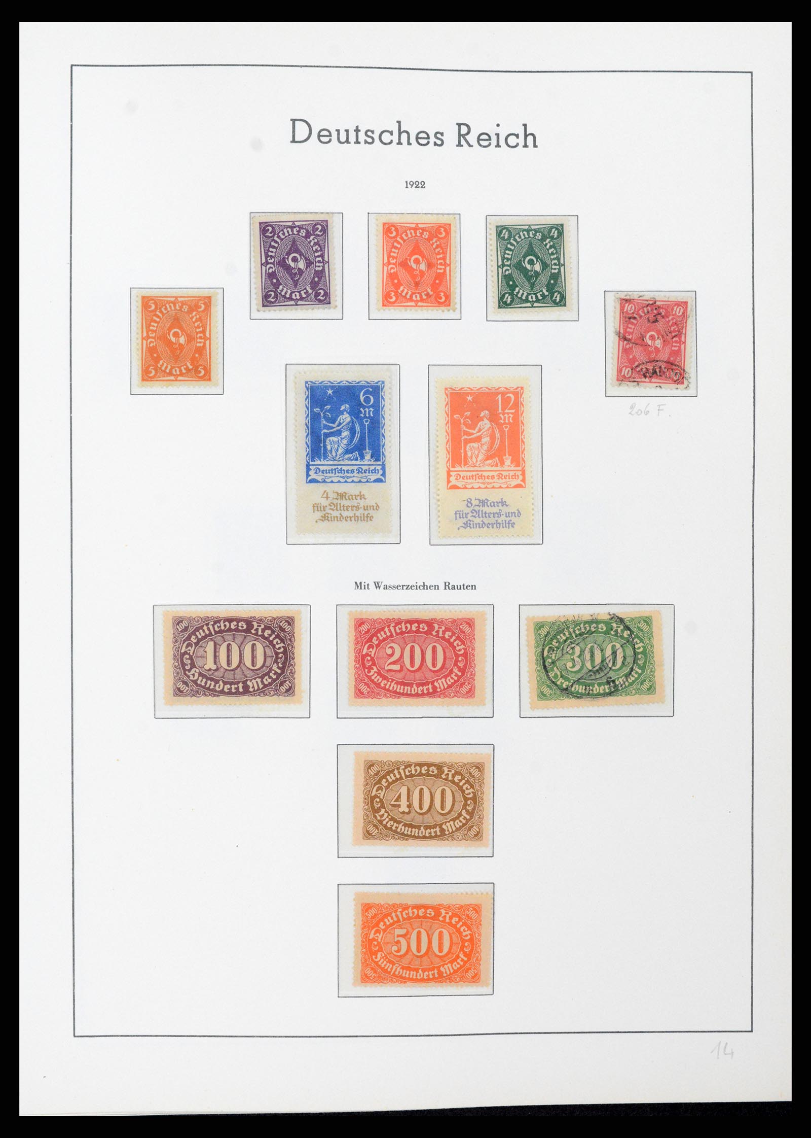 37589 020 - Stamp collection 37589 German Reich 1872-1945.
