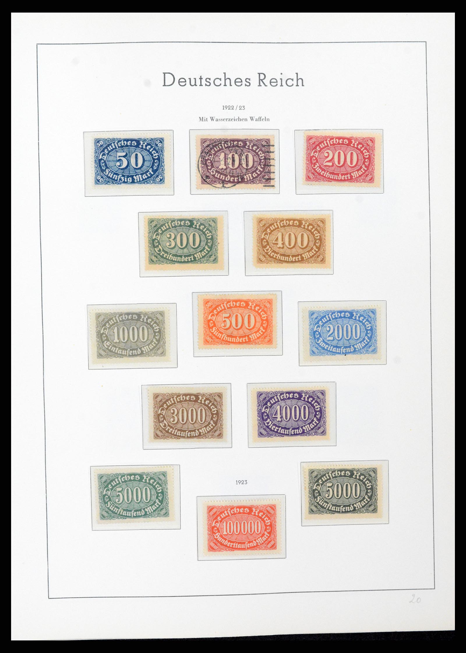 37589 023 - Stamp collection 37589 German Reich 1872-1945.