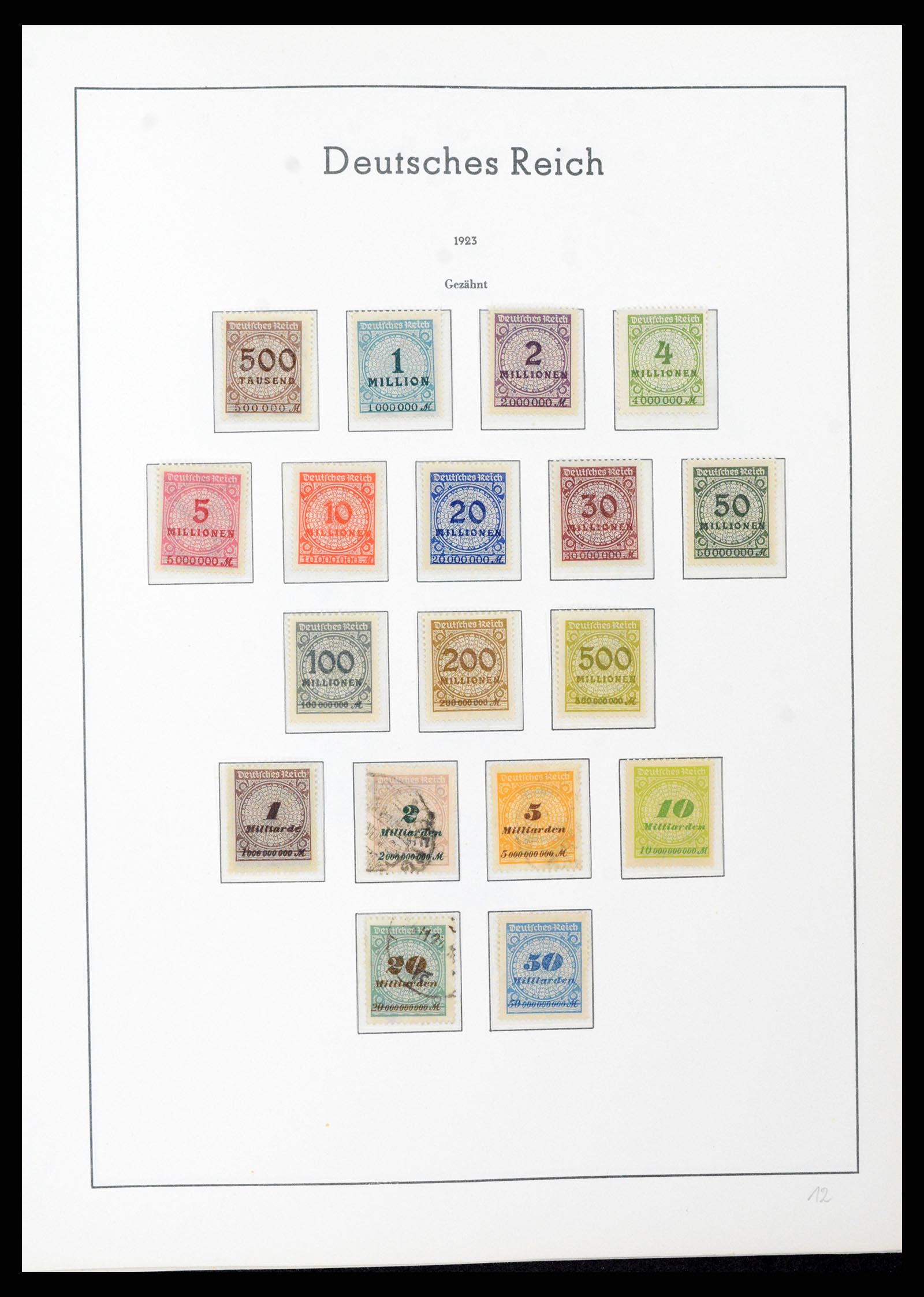 37589 030 - Stamp collection 37589 German Reich 1872-1945.