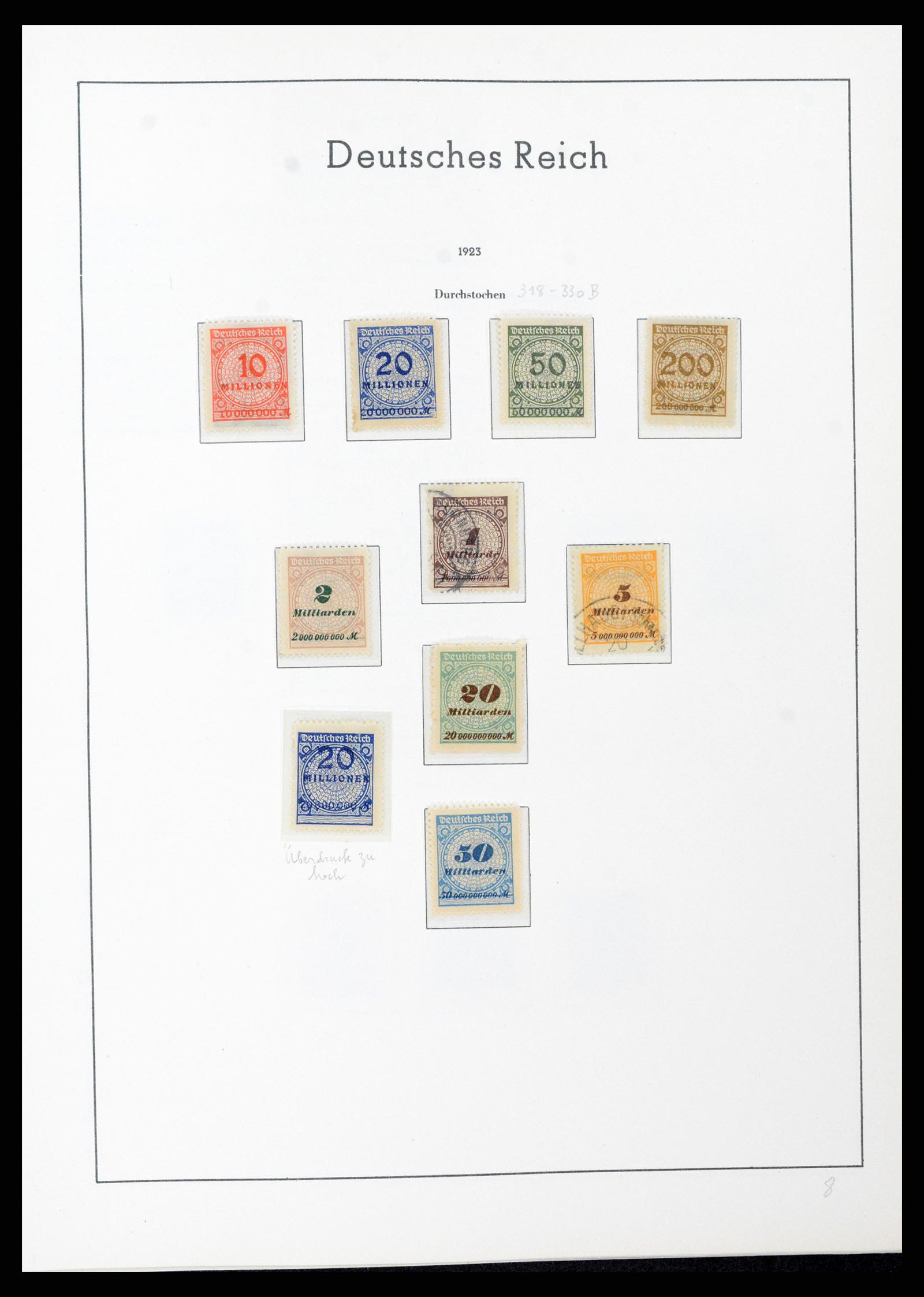 37589 031 - Stamp collection 37589 German Reich 1872-1945.
