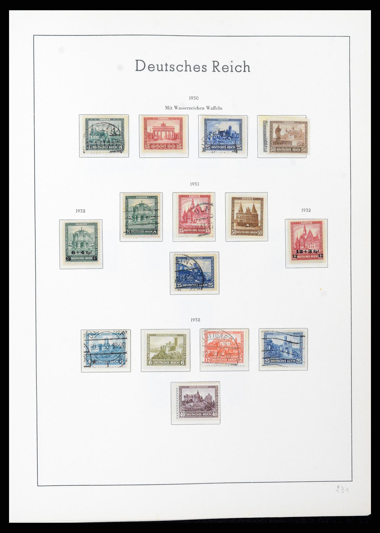37589 042 - Postzegelverzameling 37589 Duitse Rijk 1872-1945.