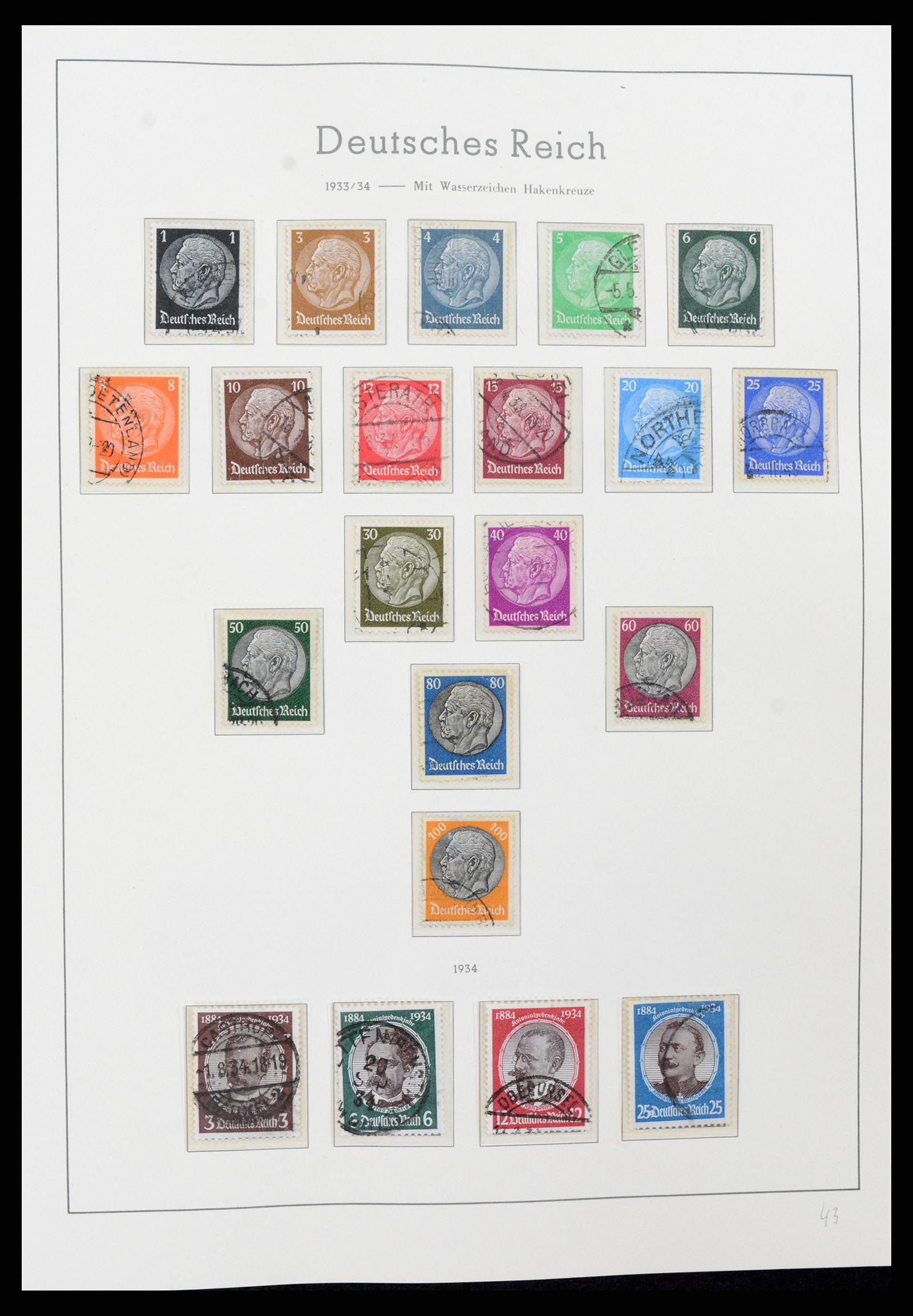 37589 059 - Postzegelverzameling 37589 Duitse Rijk 1872-1945.