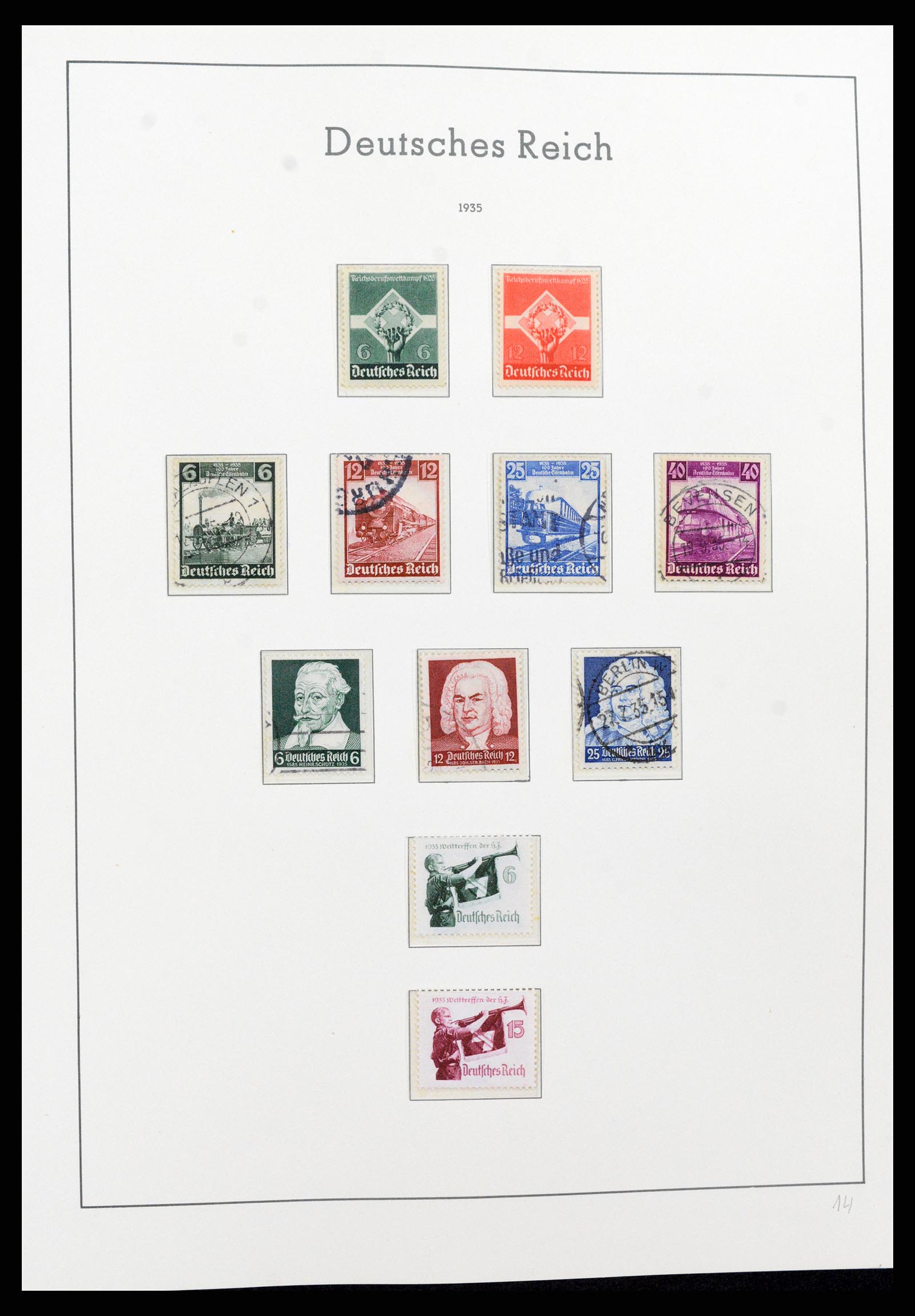 37589 063 - Postzegelverzameling 37589 Duitse Rijk 1872-1945.