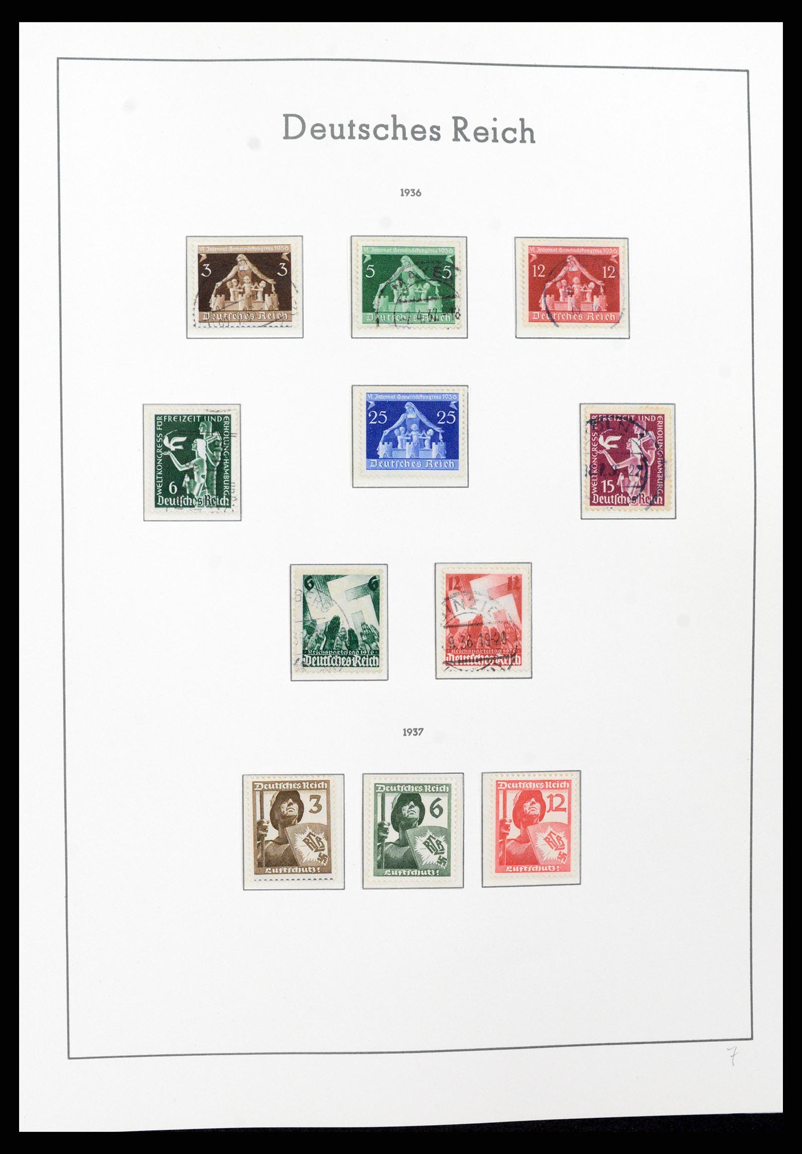 37589 071 - Postzegelverzameling 37589 Duitse Rijk 1872-1945.
