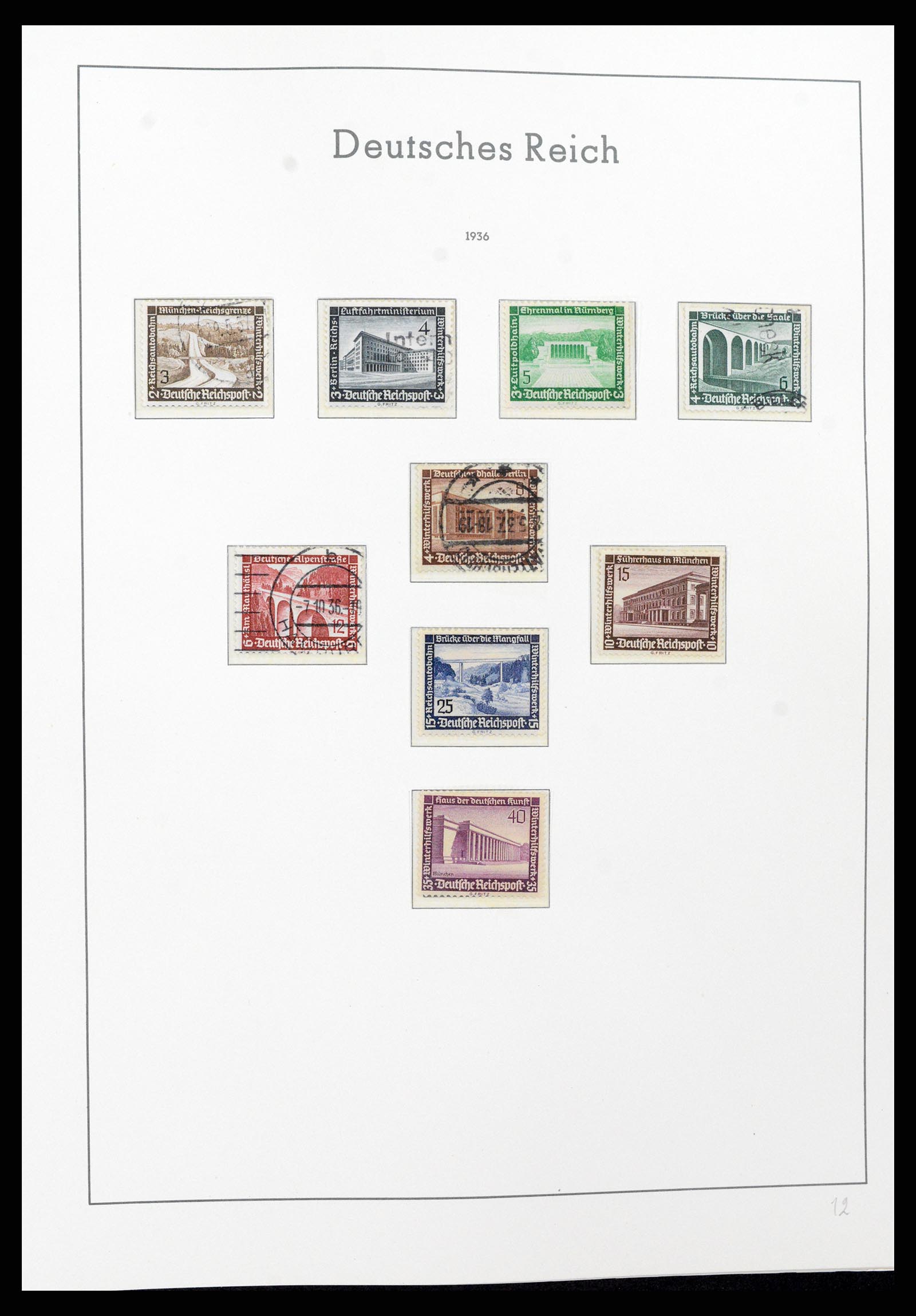 37589 072 - Postzegelverzameling 37589 Duitse Rijk 1872-1945.