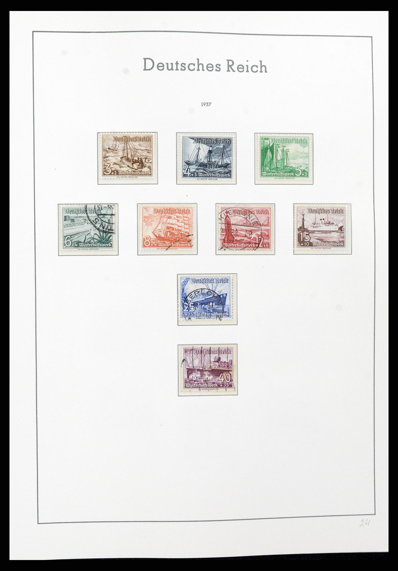 37589 078 - Postzegelverzameling 37589 Duitse Rijk 1872-1945.