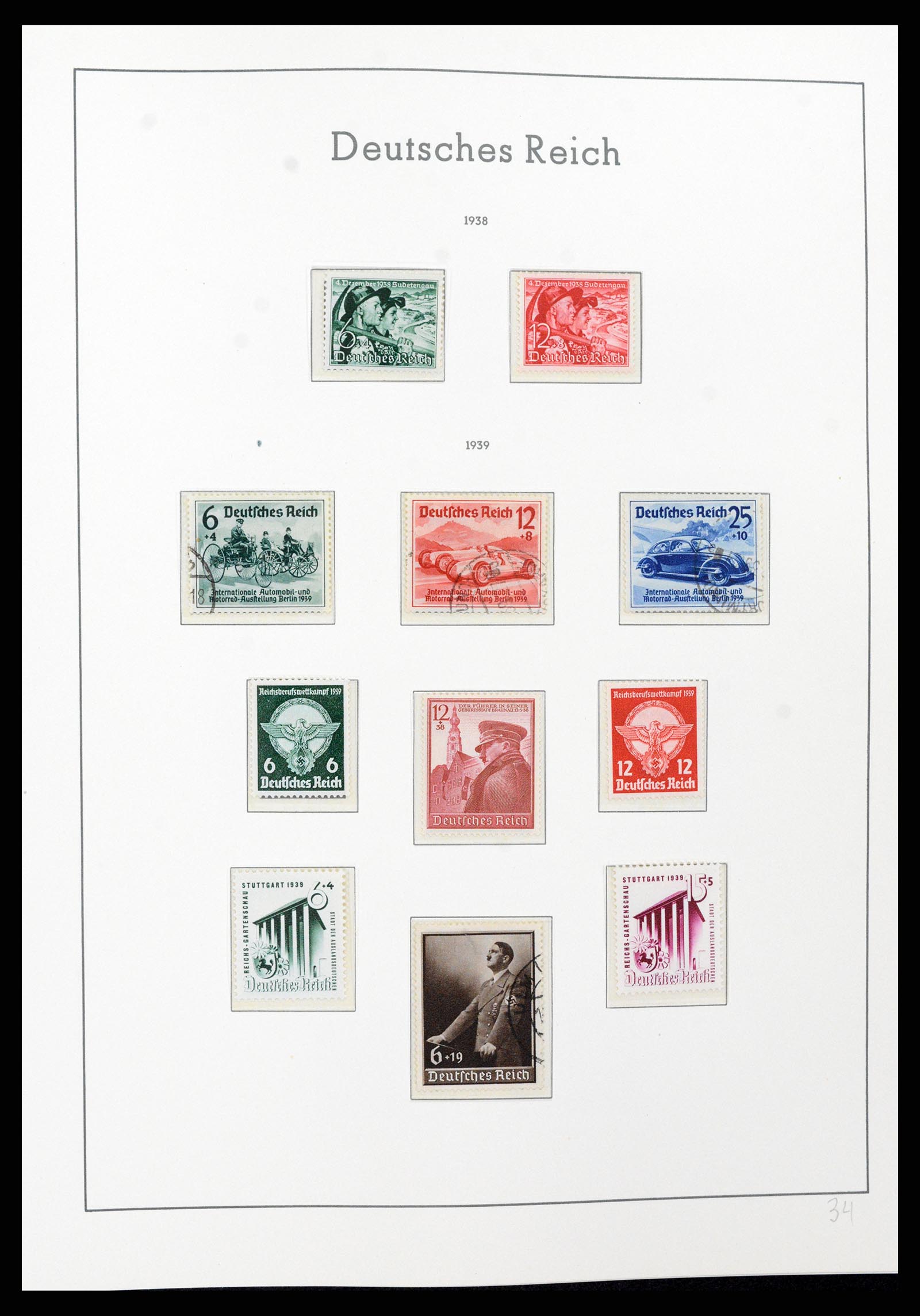 37589 081 - Postzegelverzameling 37589 Duitse Rijk 1872-1945.