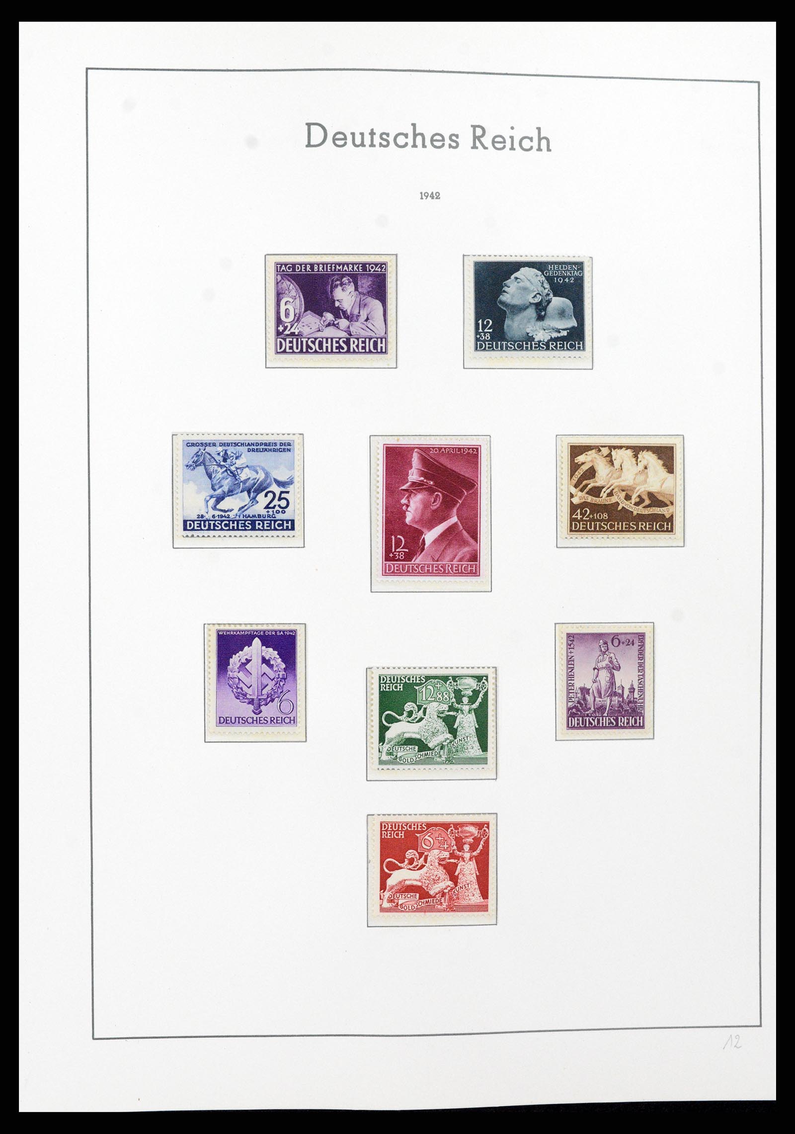 37589 092 - Postzegelverzameling 37589 Duitse Rijk 1872-1945.