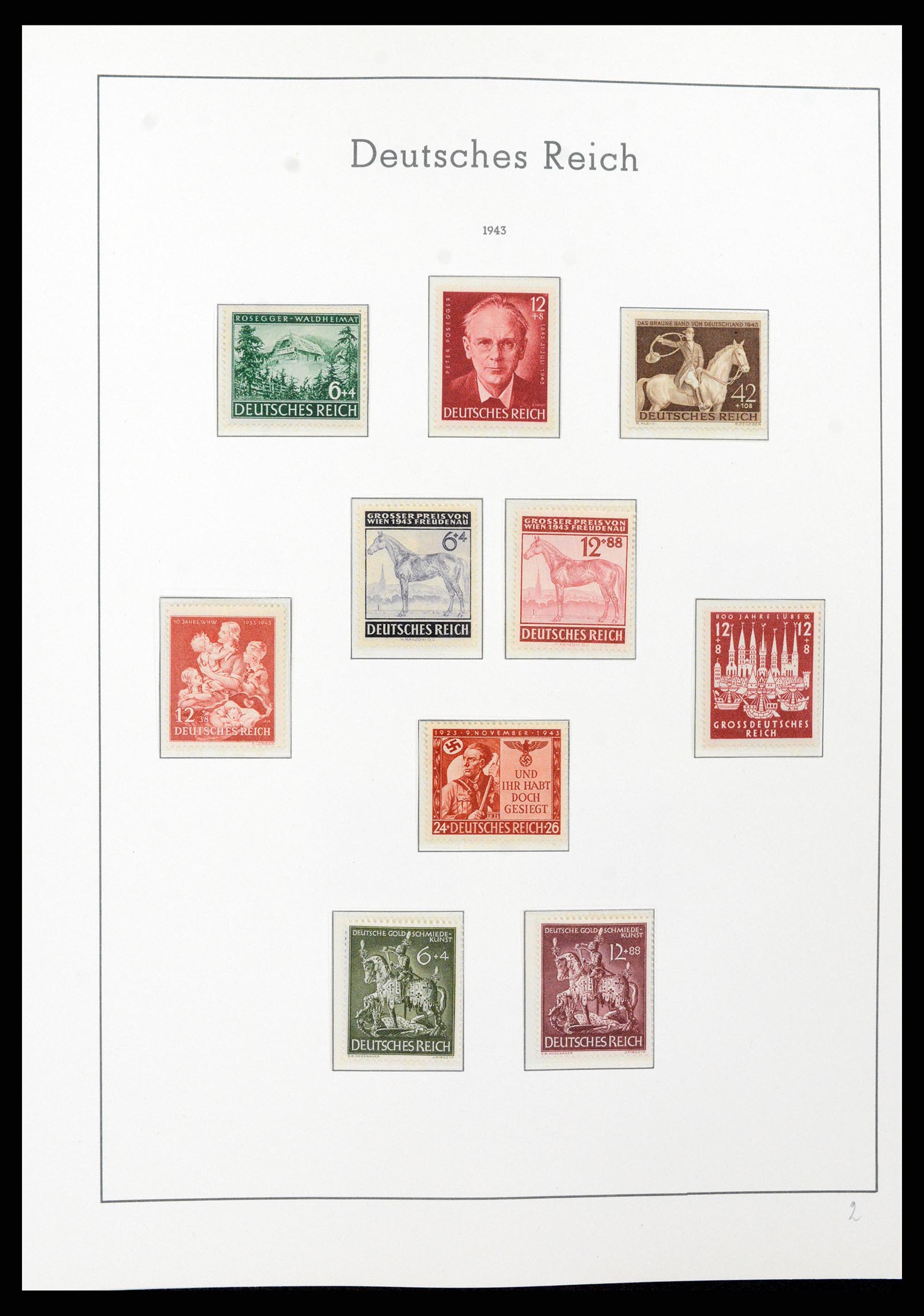 37589 096 - Postzegelverzameling 37589 Duitse Rijk 1872-1945.