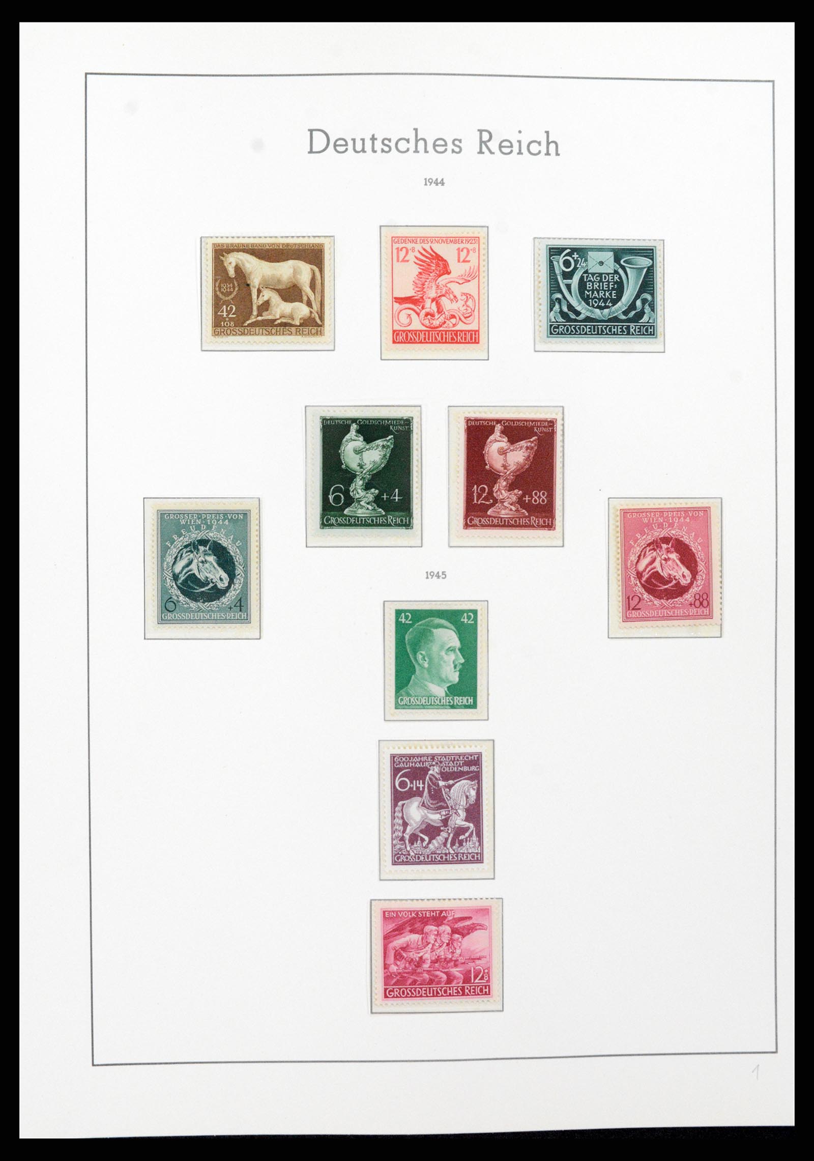 37589 100 - Postzegelverzameling 37589 Duitse Rijk 1872-1945.