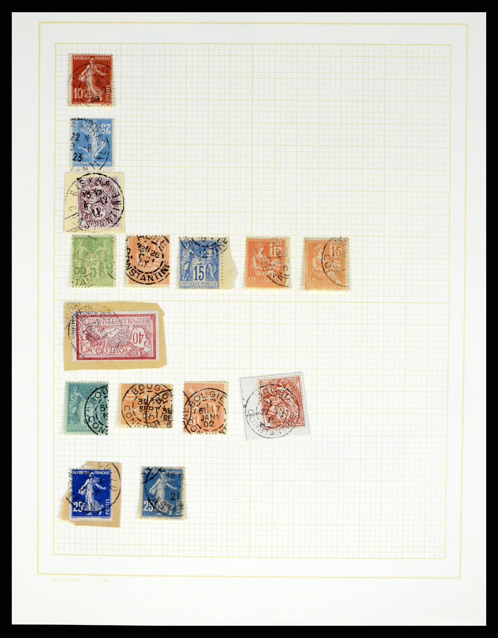 37590 002 - Postzegelverzameling 37590 Franse Kolonien 1849-1975.