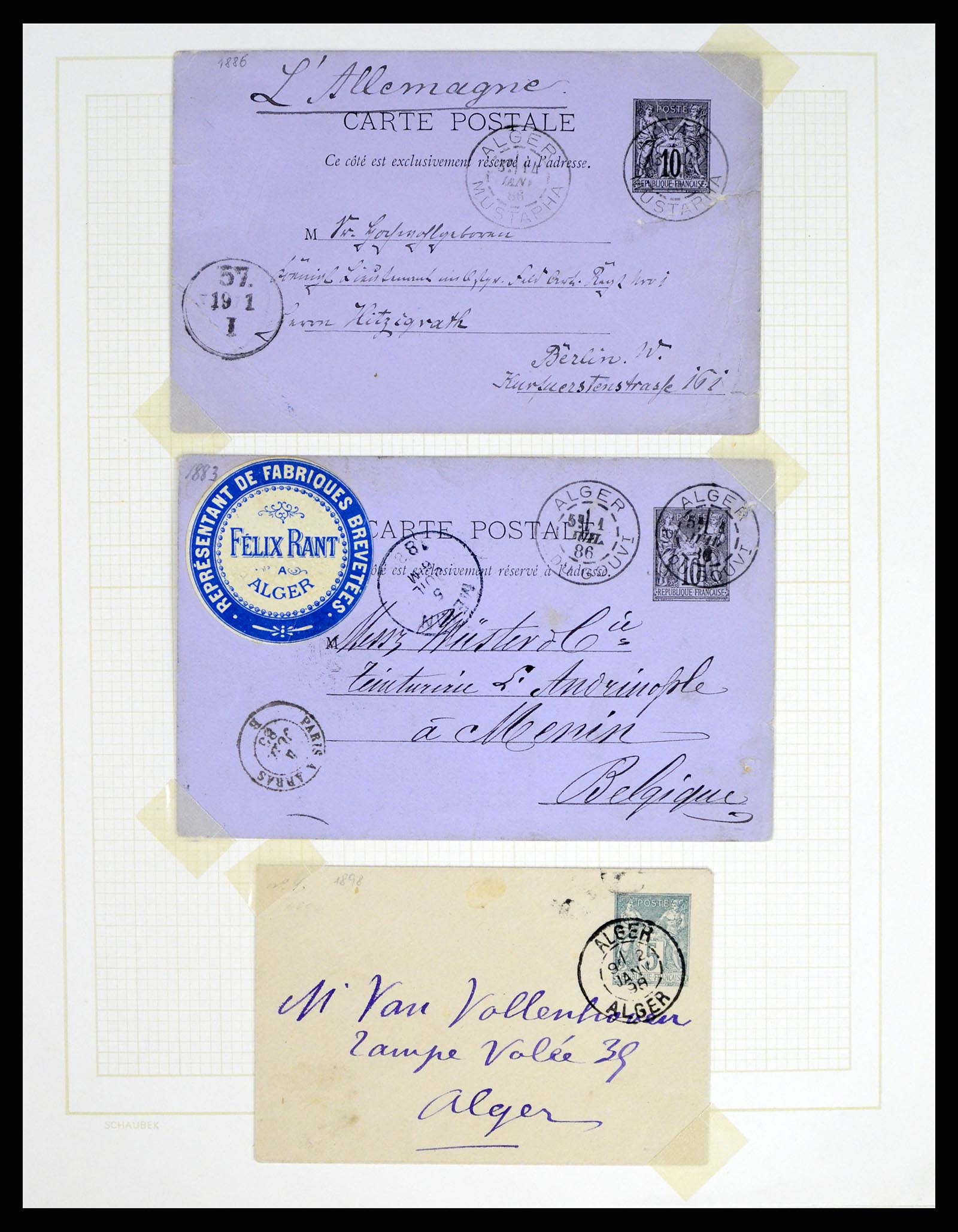 37590 006 - Postzegelverzameling 37590 Franse Kolonien 1849-1975.