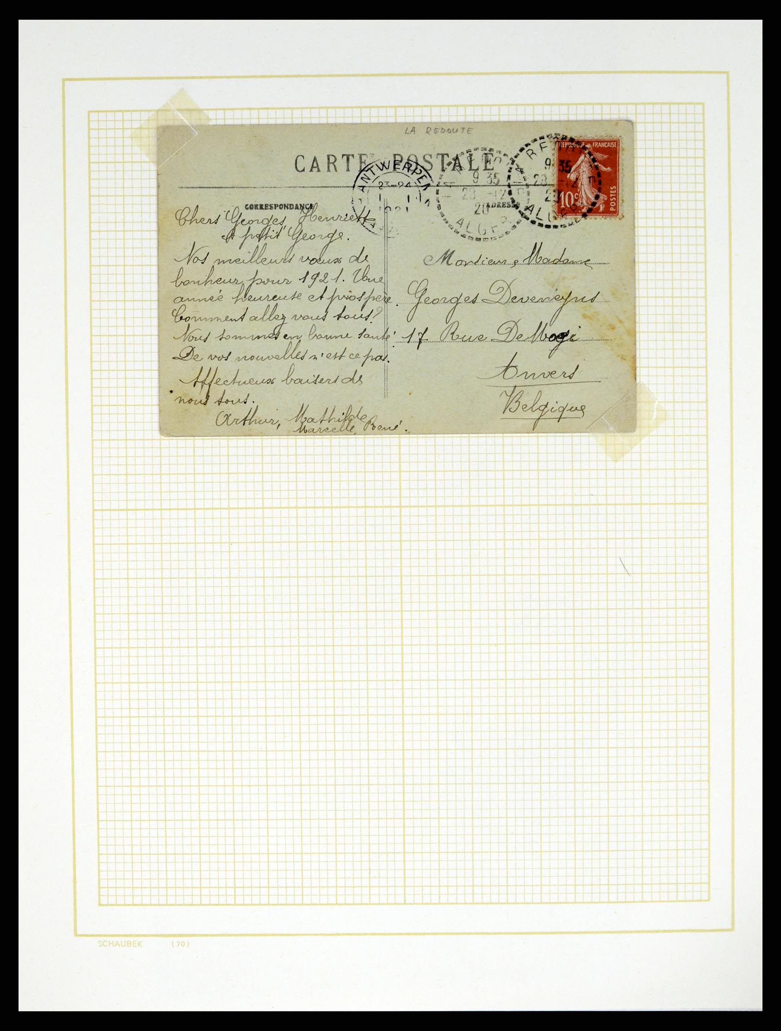 37590 010 - Postzegelverzameling 37590 Franse Kolonien 1849-1975.