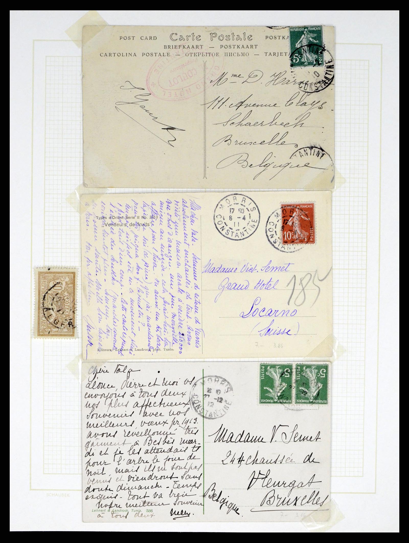37590 014 - Postzegelverzameling 37590 Franse Kolonien 1849-1975.
