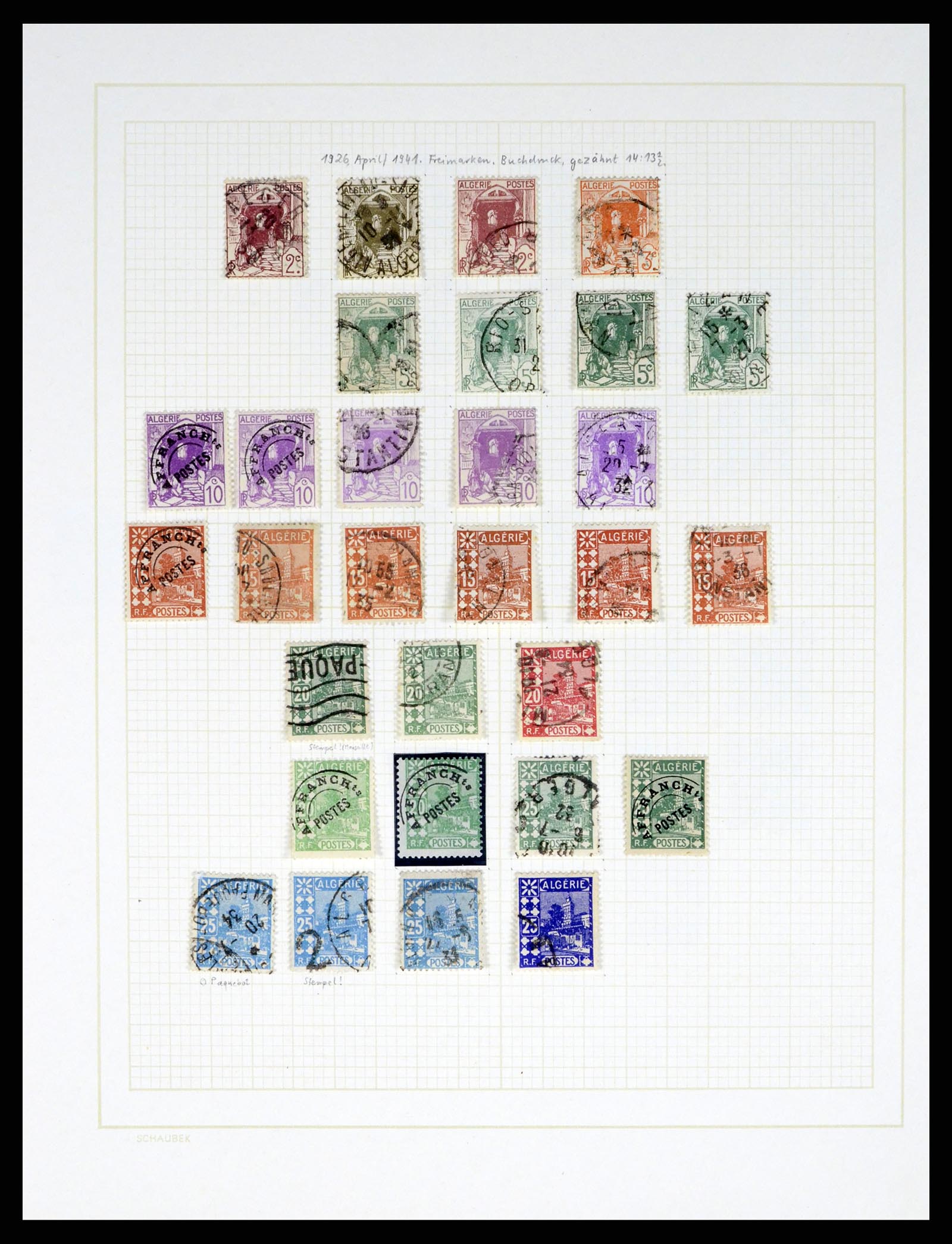 37590 020 - Postzegelverzameling 37590 Franse Kolonien 1849-1975.