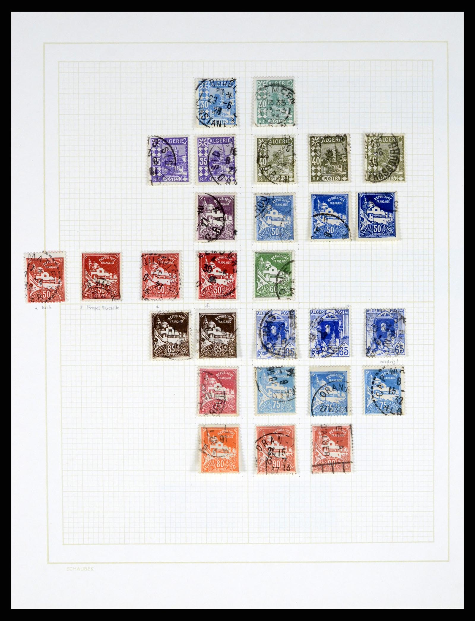 37590 021 - Postzegelverzameling 37590 Franse Kolonien 1849-1975.