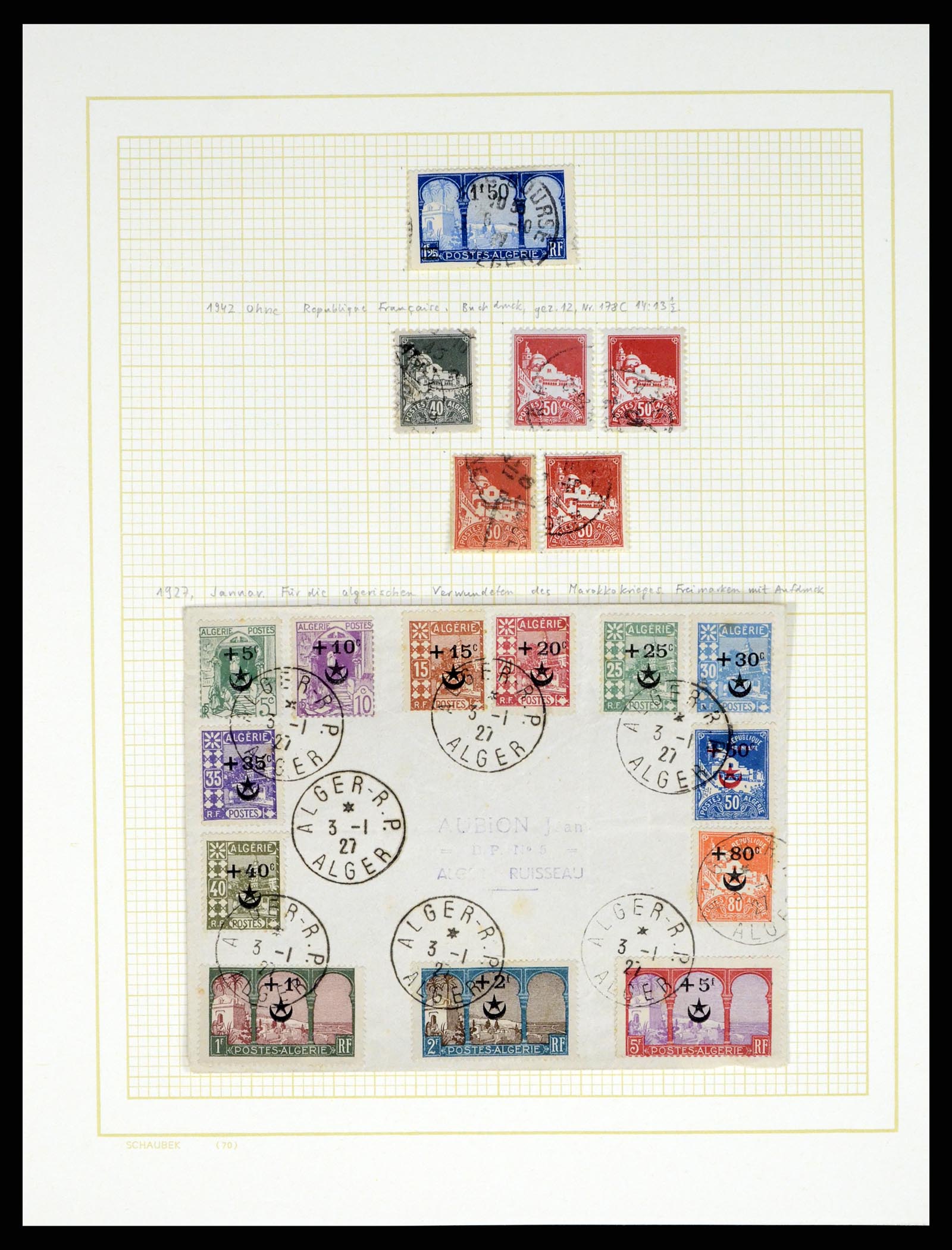 37590 025 - Postzegelverzameling 37590 Franse Kolonien 1849-1975.