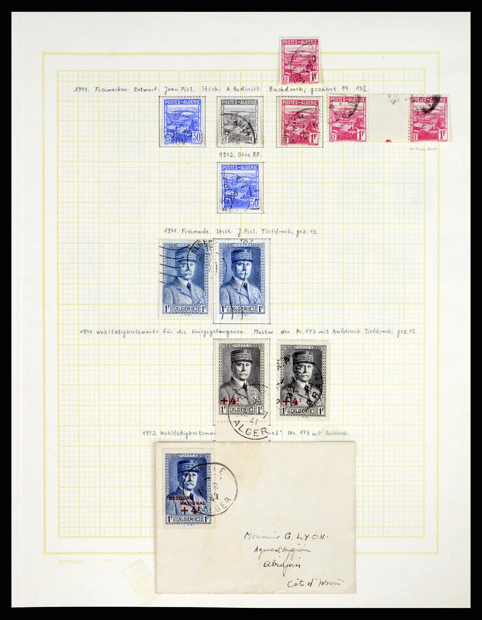 37590 033 - Postzegelverzameling 37590 Franse Kolonien 1849-1975.