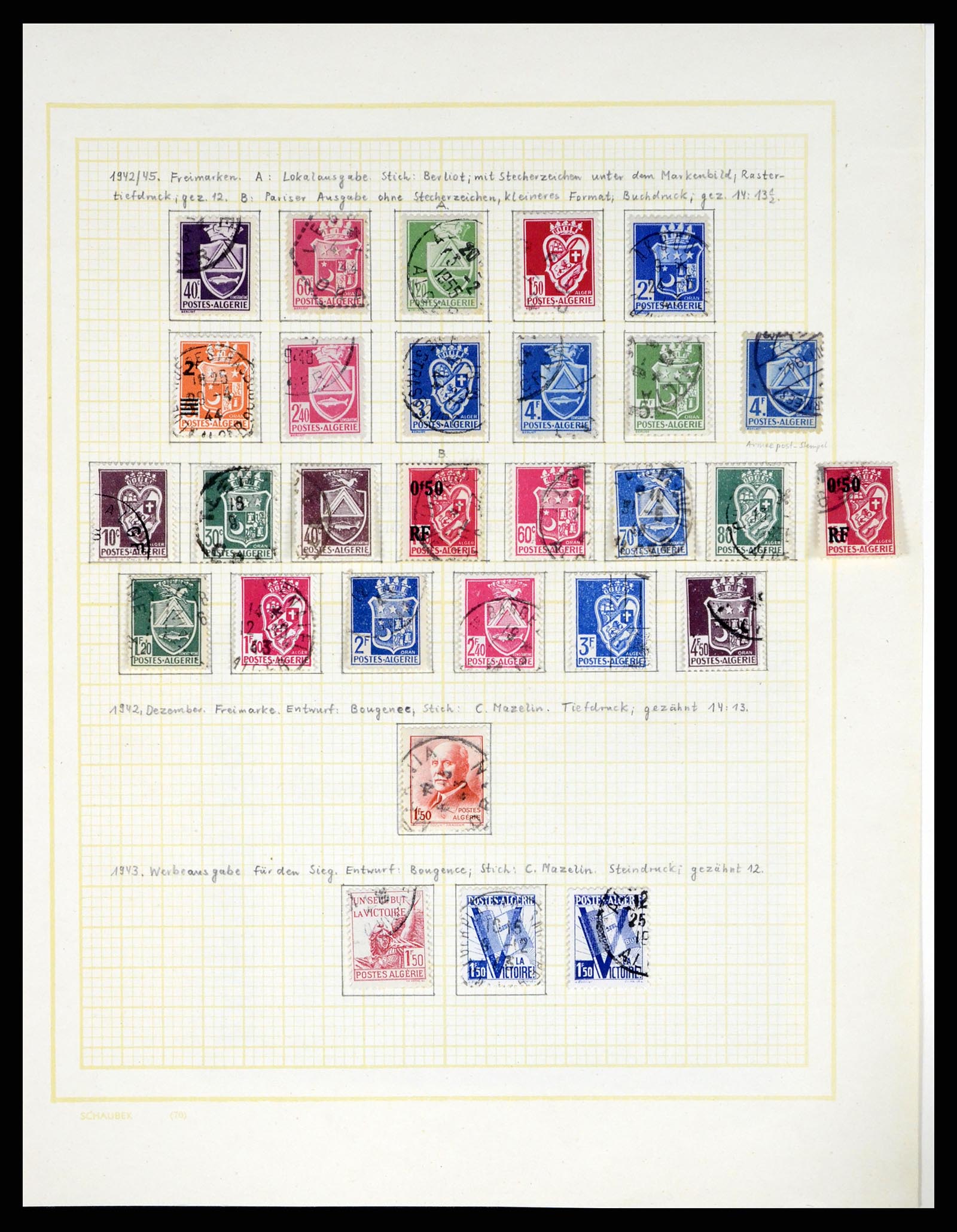 37590 034 - Postzegelverzameling 37590 Franse Kolonien 1849-1975.