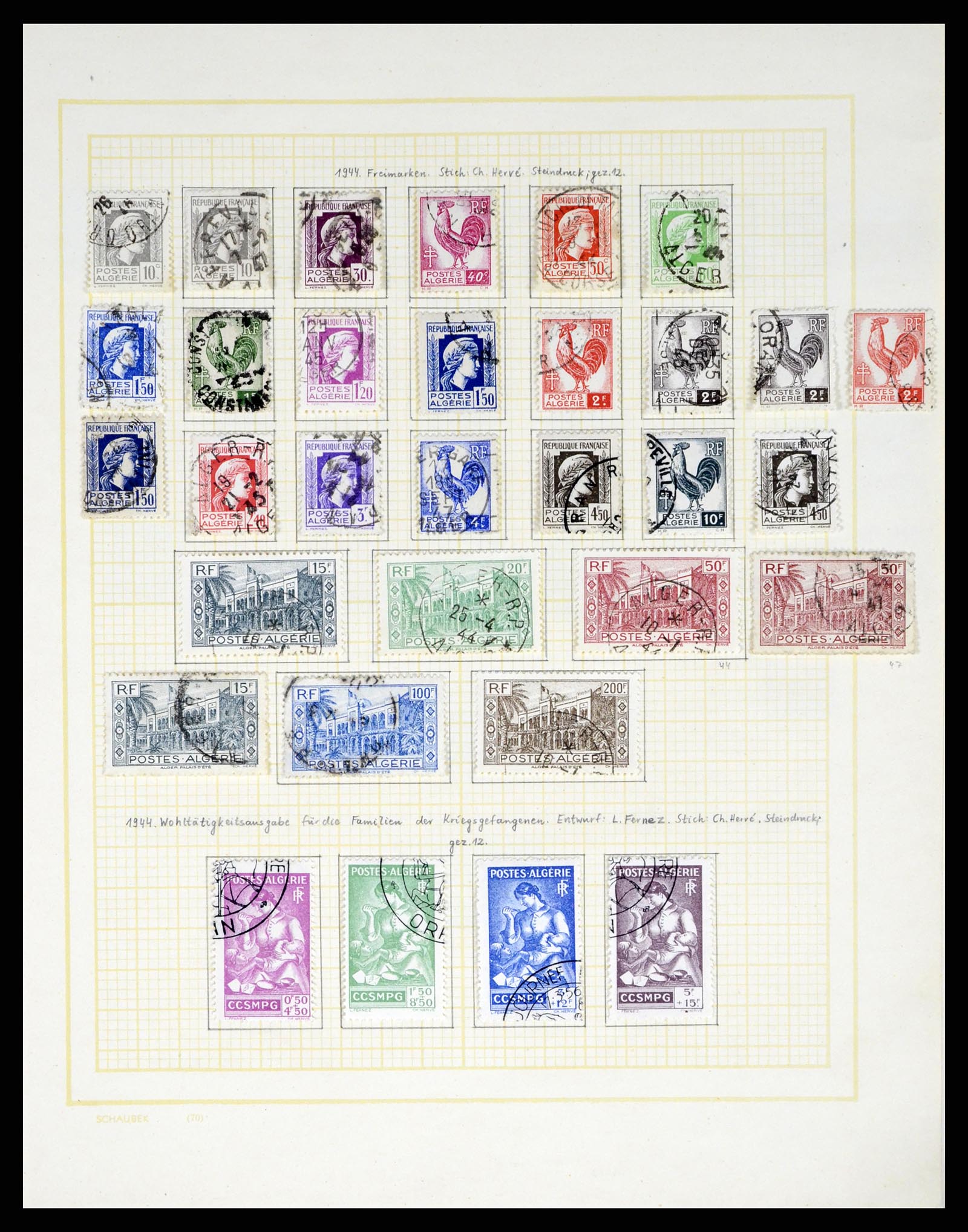 37590 038 - Postzegelverzameling 37590 Franse Kolonien 1849-1975.