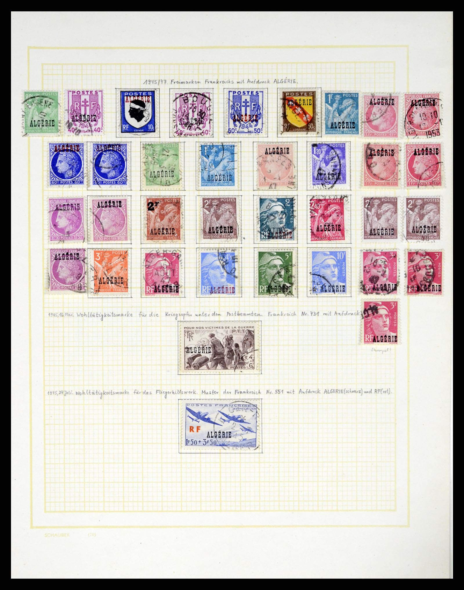 37590 039 - Postzegelverzameling 37590 Franse Kolonien 1849-1975.