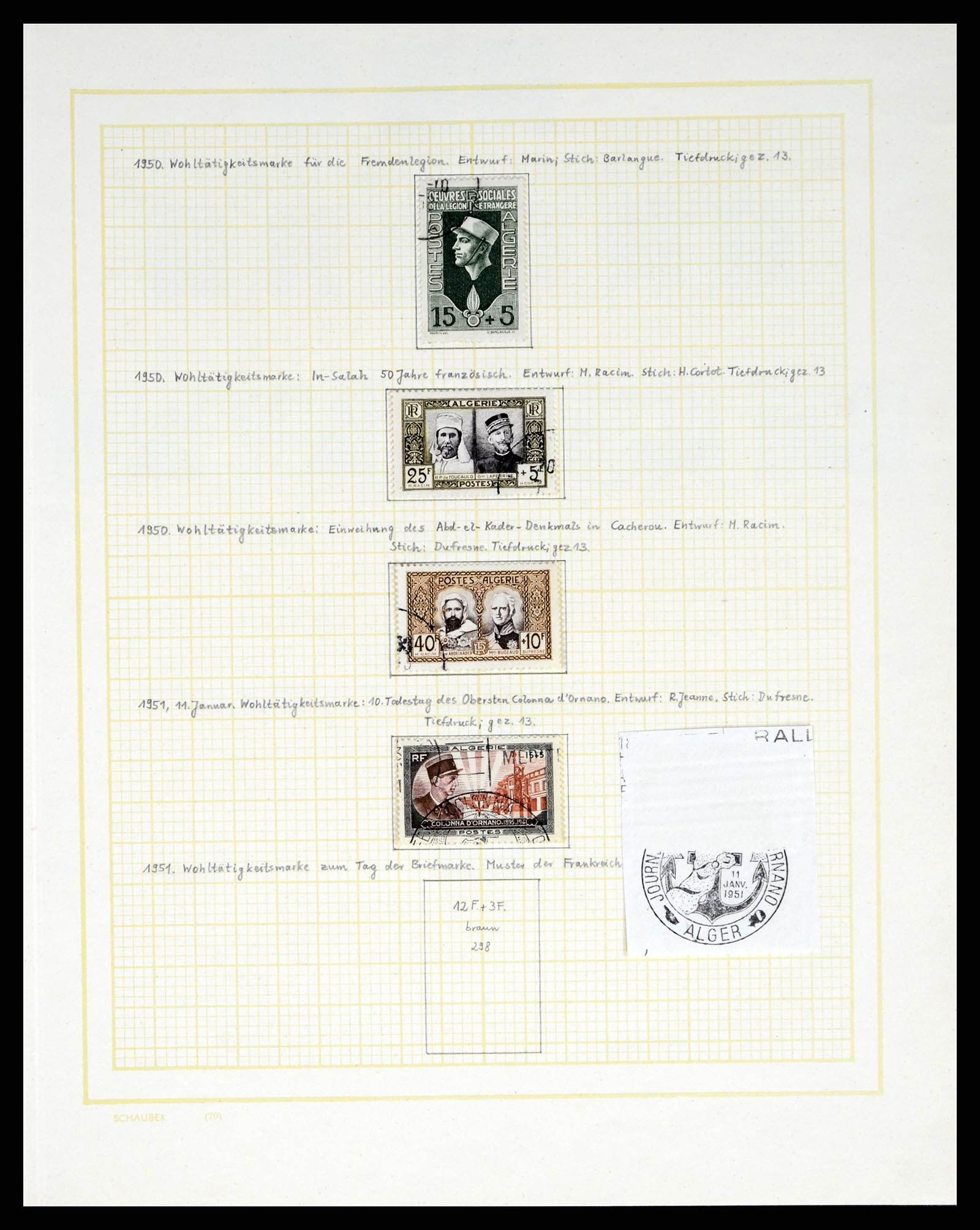 37590 047 - Postzegelverzameling 37590 Franse Kolonien 1849-1975.