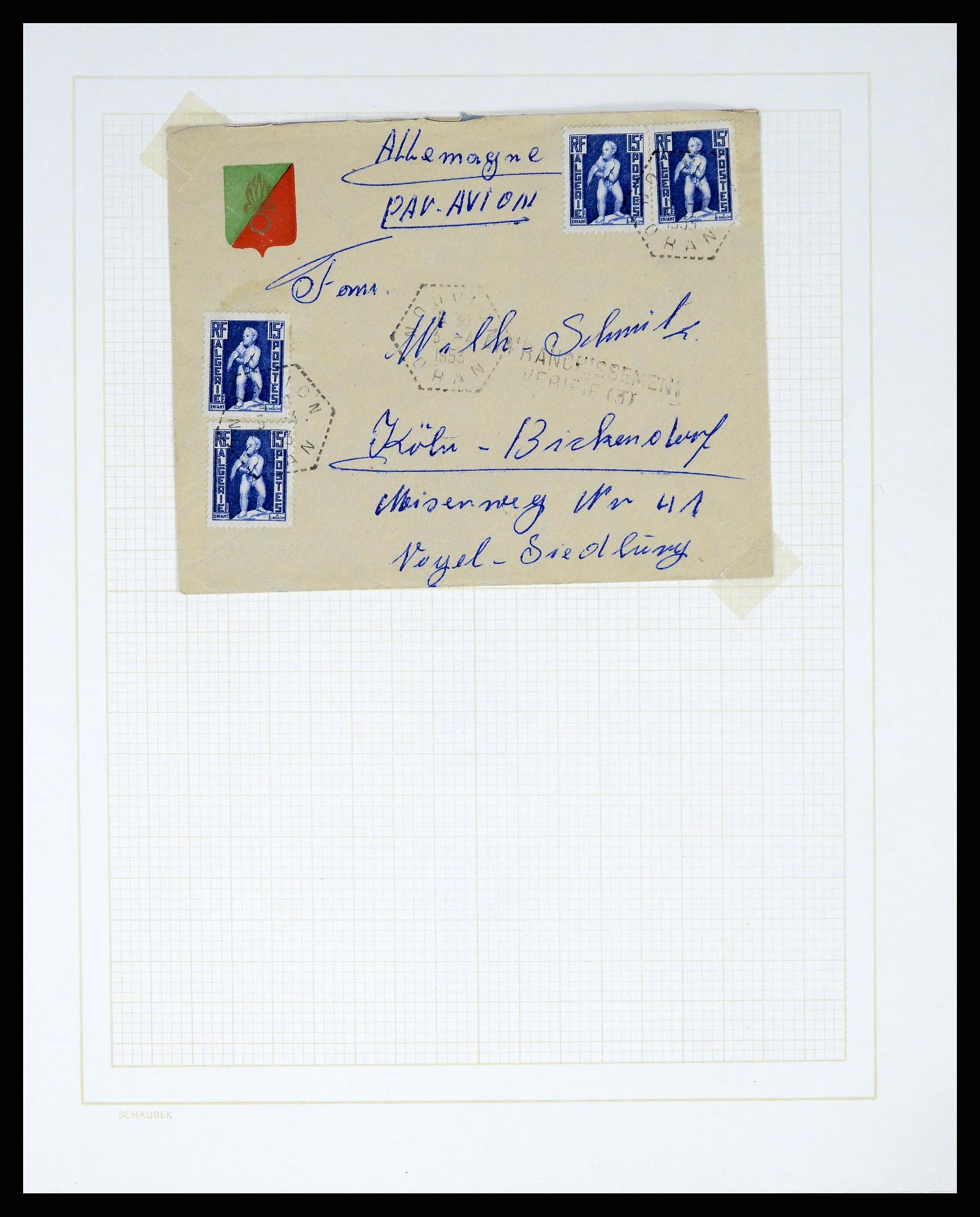 37590 051 - Postzegelverzameling 37590 Franse Kolonien 1849-1975.