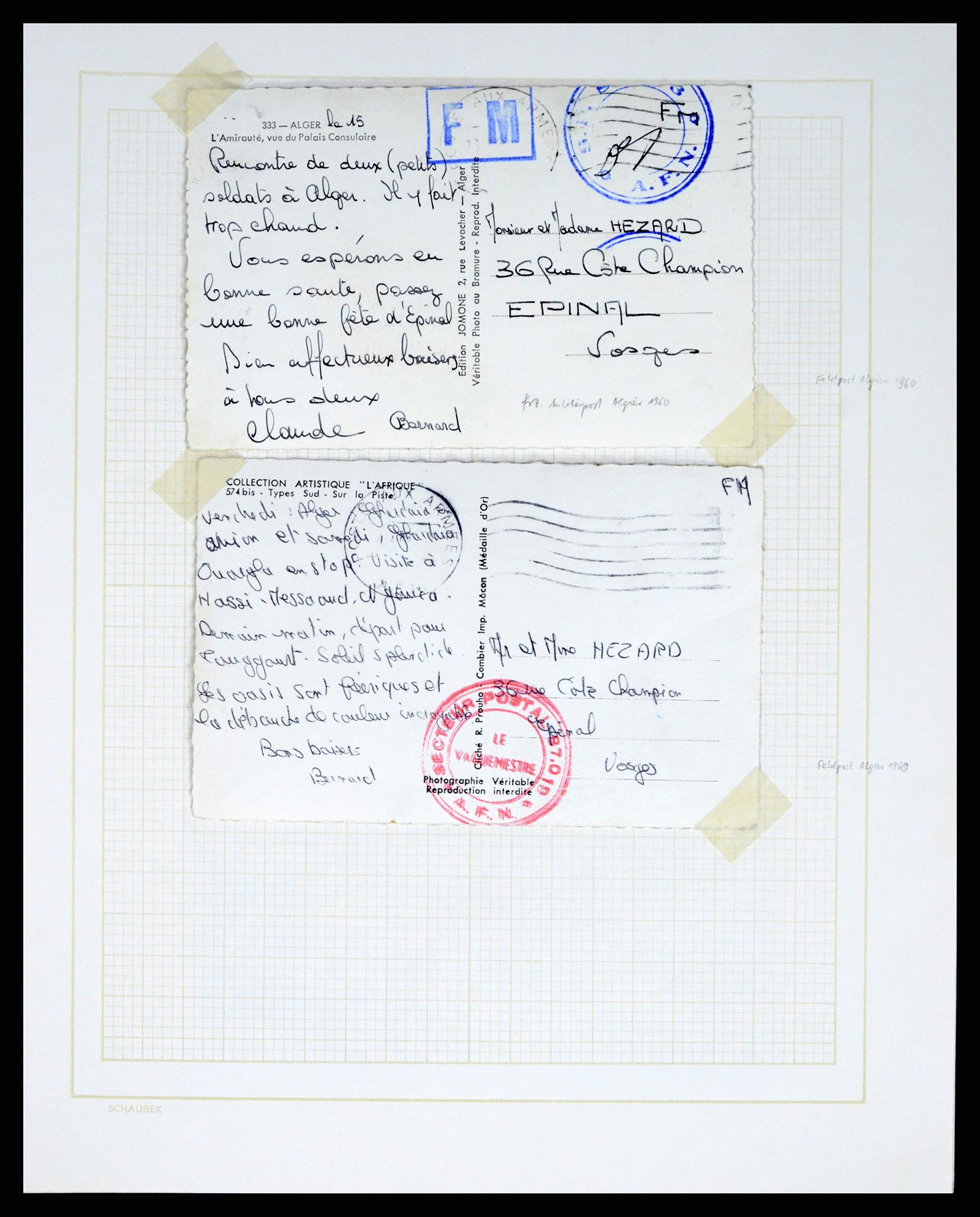 37590 060 - Postzegelverzameling 37590 Franse Kolonien 1849-1975.