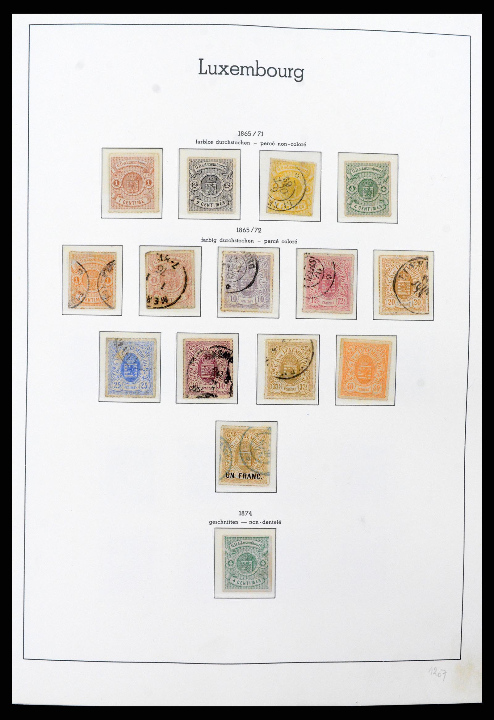 37592 002 - Postzegelverzameling 37592 Luxemburg 1852-1999.