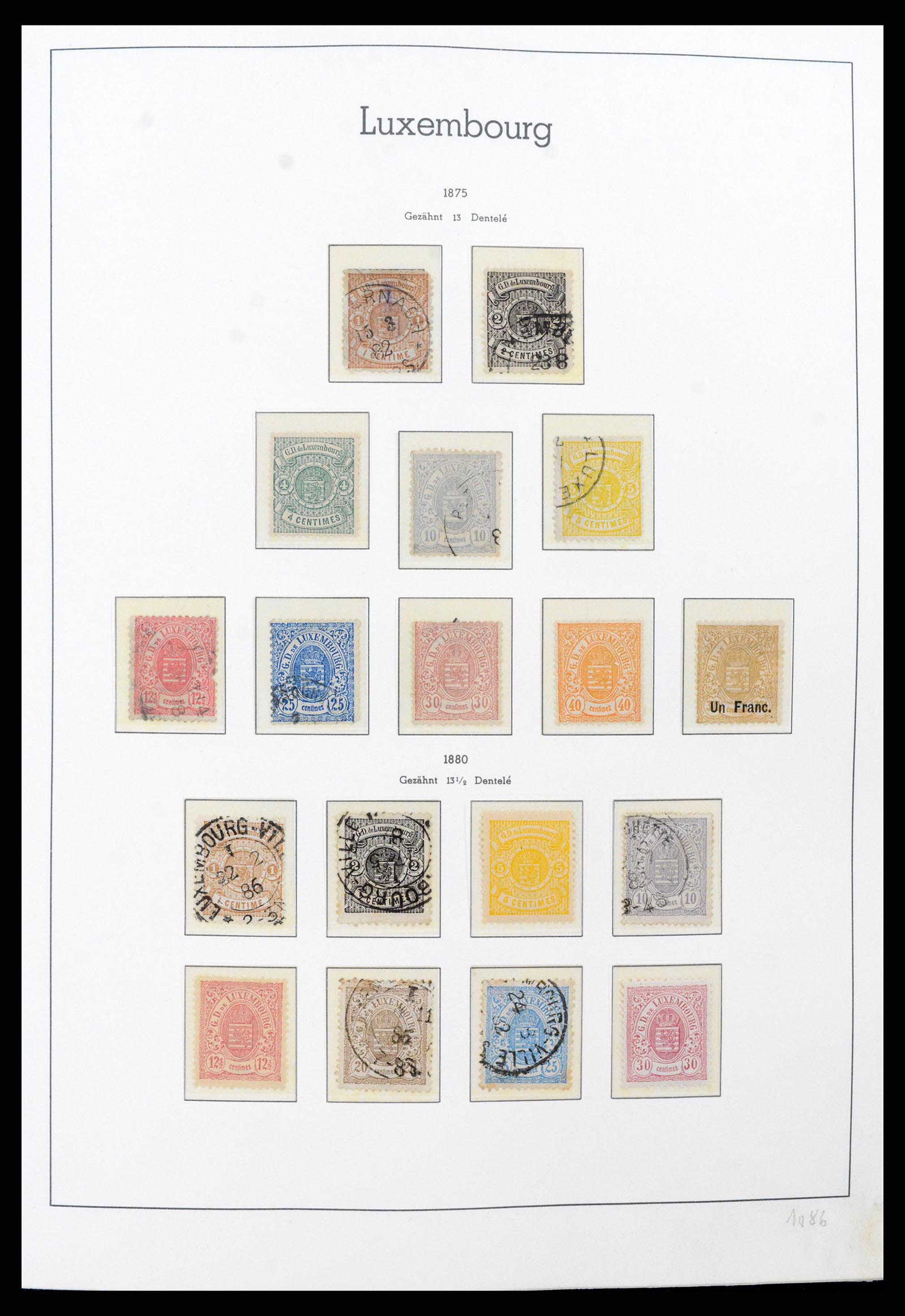 37592 003 - Postzegelverzameling 37592 Luxemburg 1852-1999.