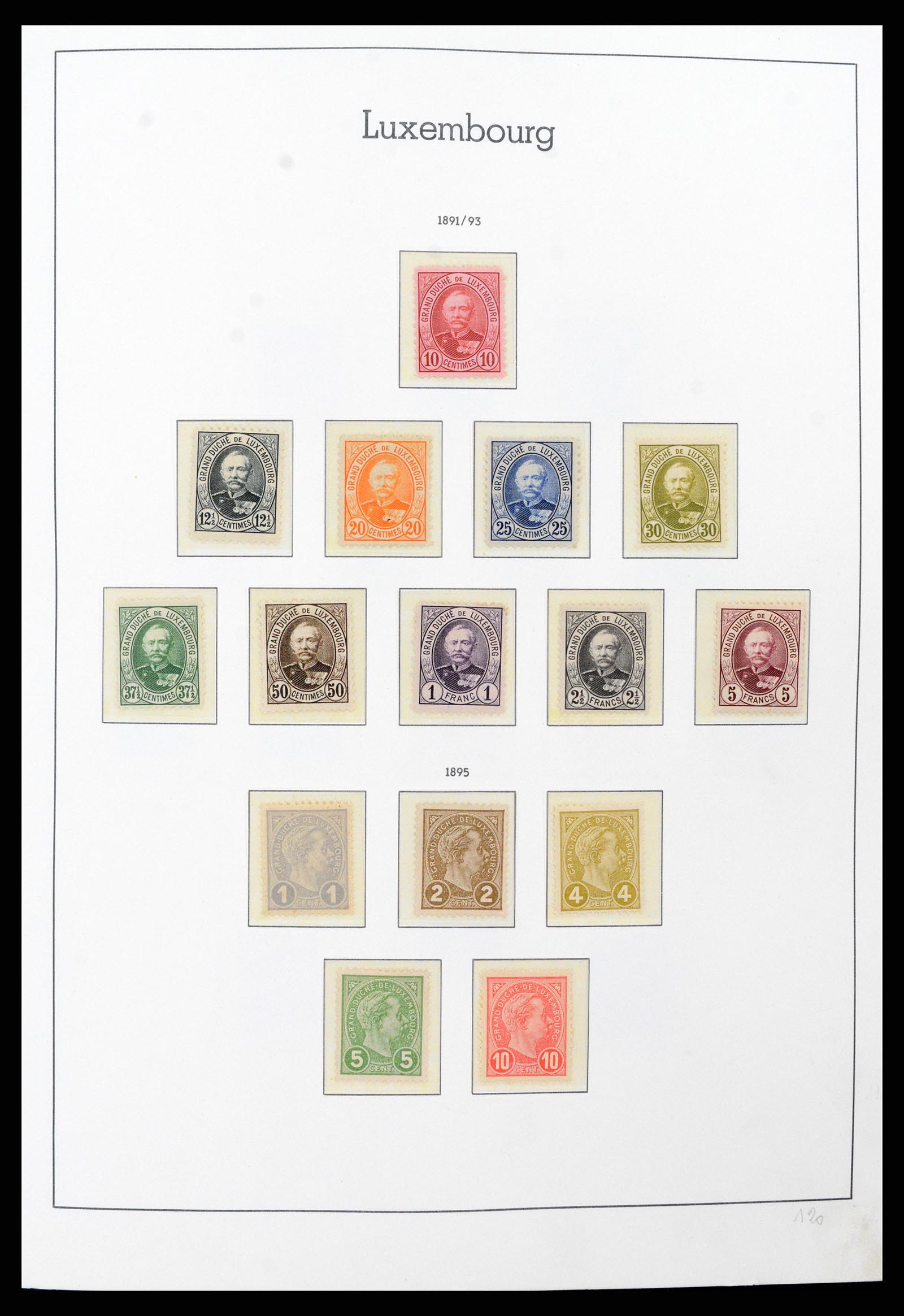 37592 005 - Postzegelverzameling 37592 Luxemburg 1852-1999.