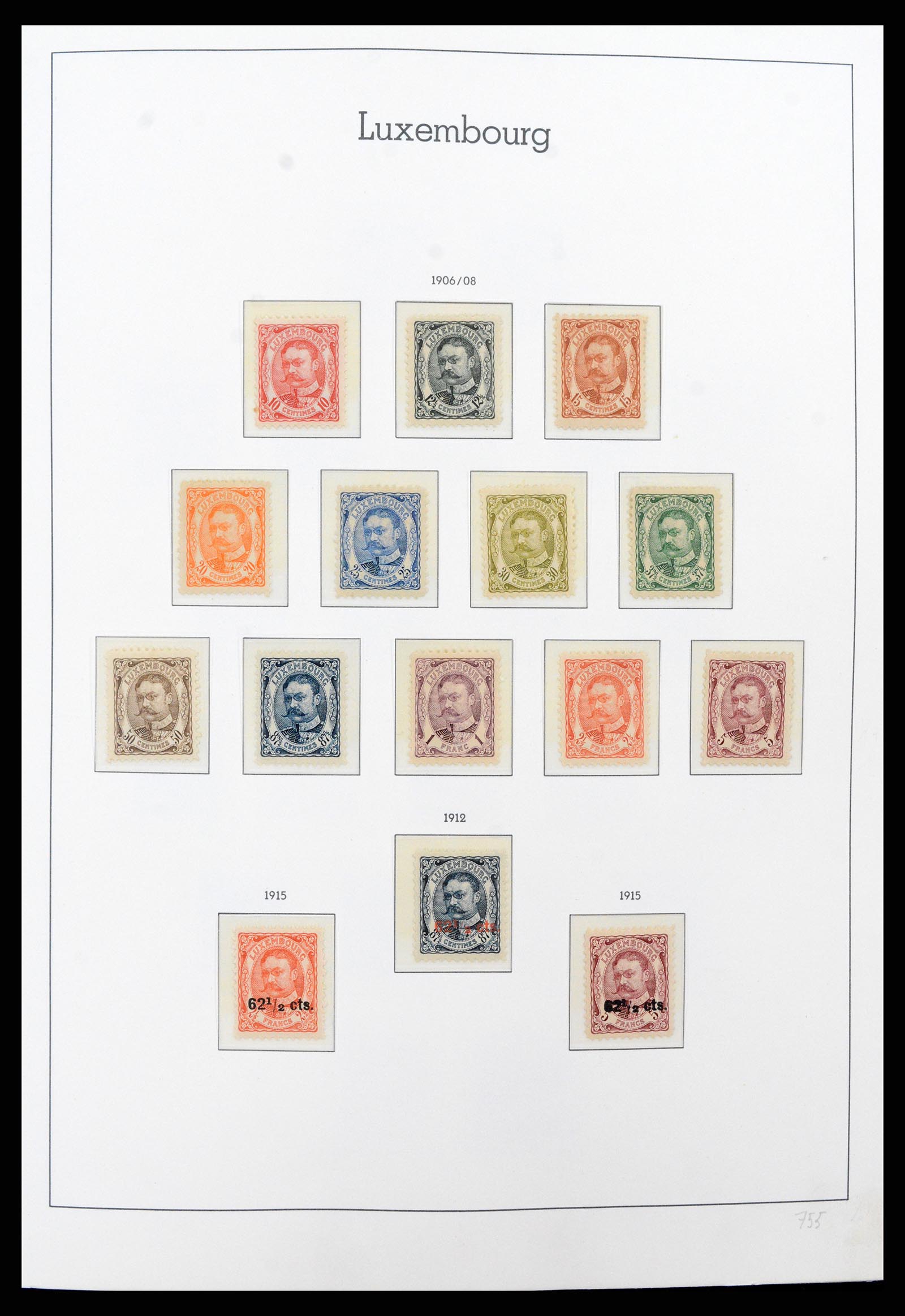 37592 006 - Postzegelverzameling 37592 Luxemburg 1852-1999.