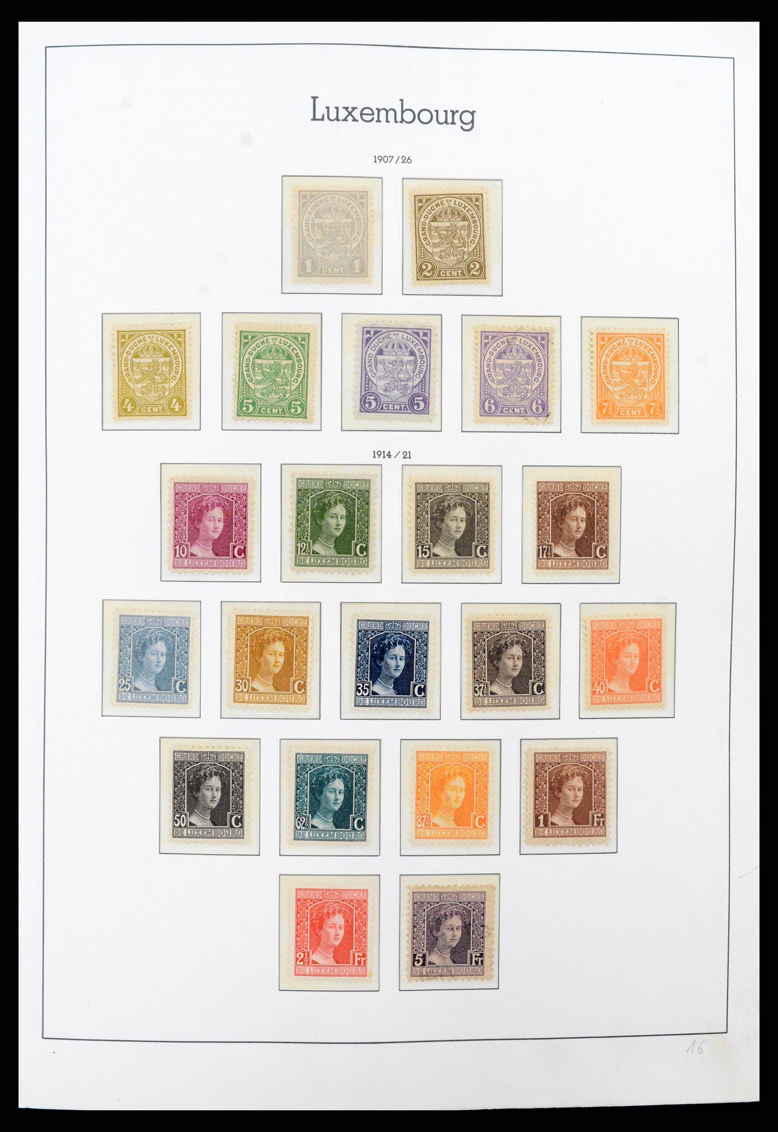37592 007 - Postzegelverzameling 37592 Luxemburg 1852-1999.