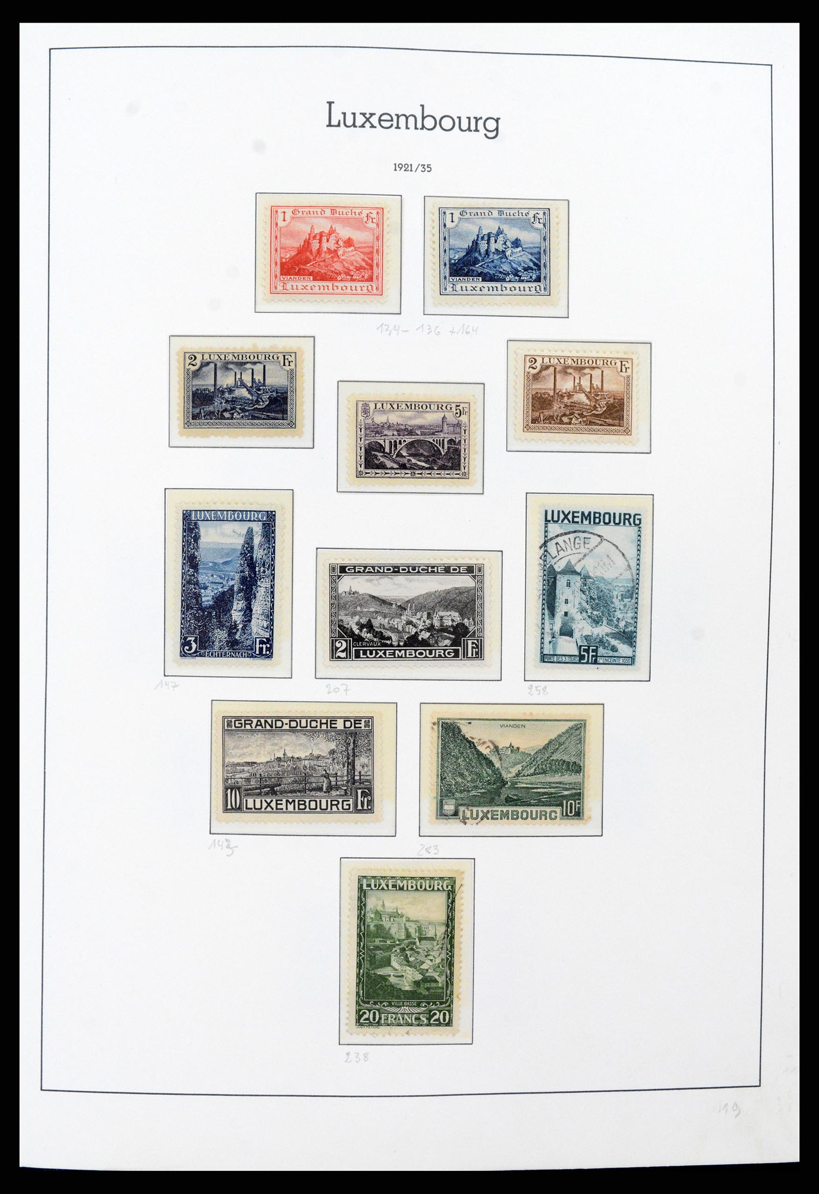 37592 010 - Postzegelverzameling 37592 Luxemburg 1852-1999.