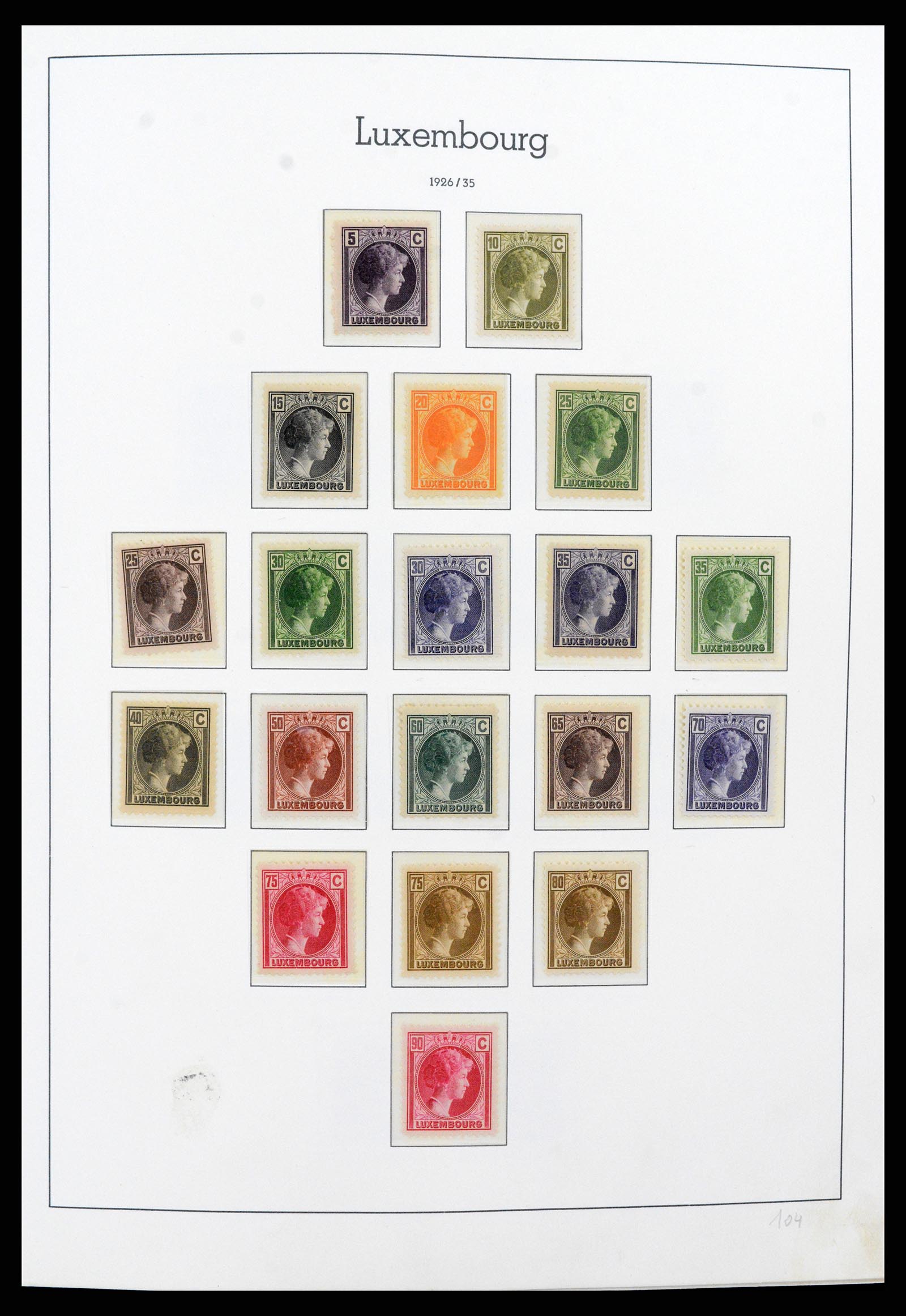 37592 014 - Postzegelverzameling 37592 Luxemburg 1852-1999.