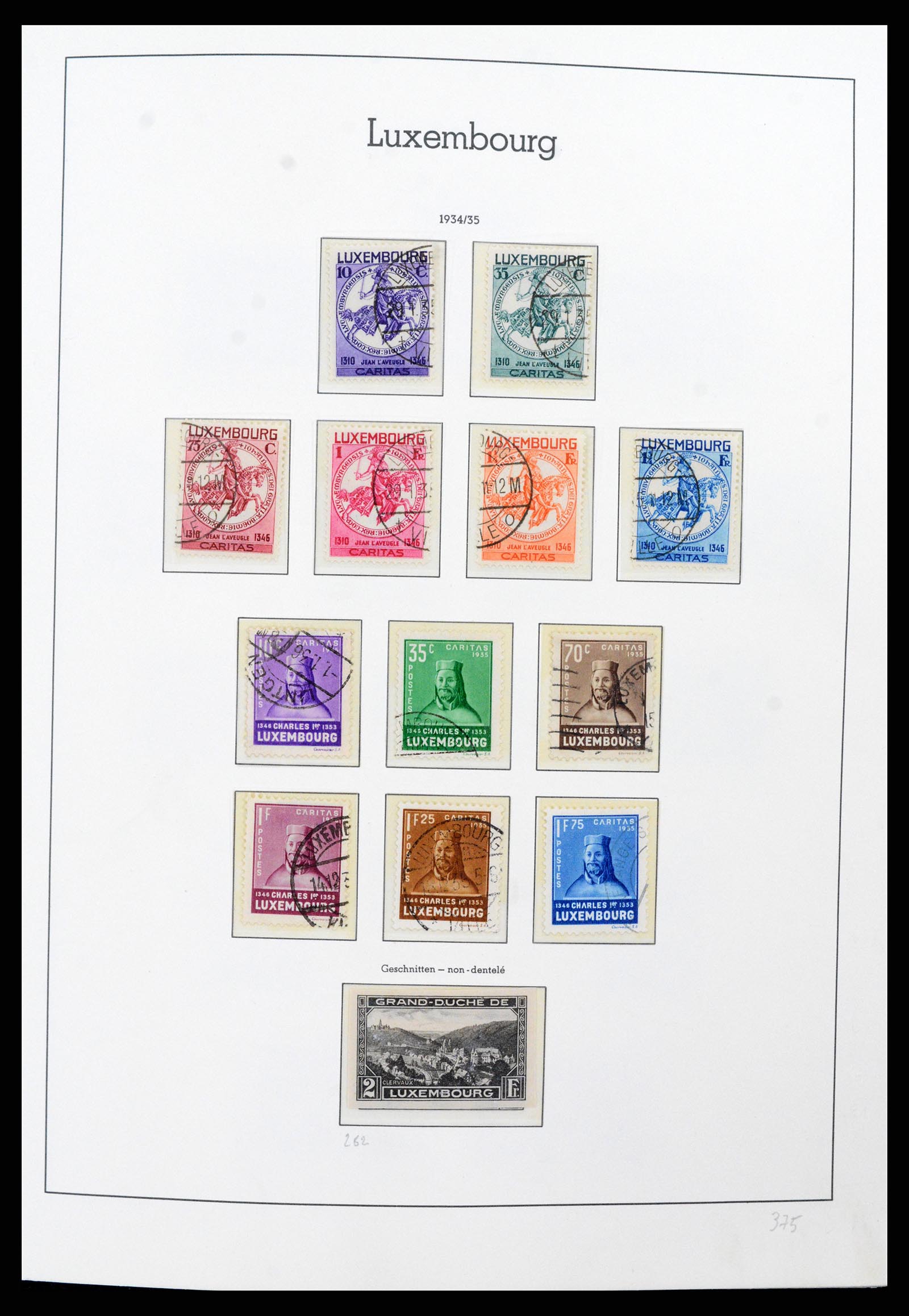 37592 020 - Postzegelverzameling 37592 Luxemburg 1852-1999.