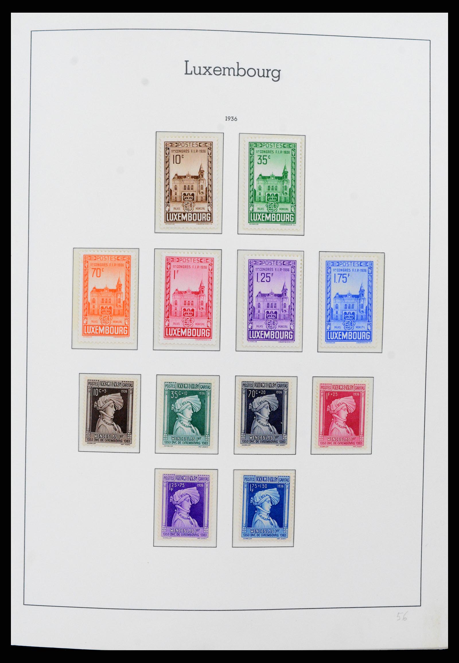 37592 022 - Postzegelverzameling 37592 Luxemburg 1852-1999.
