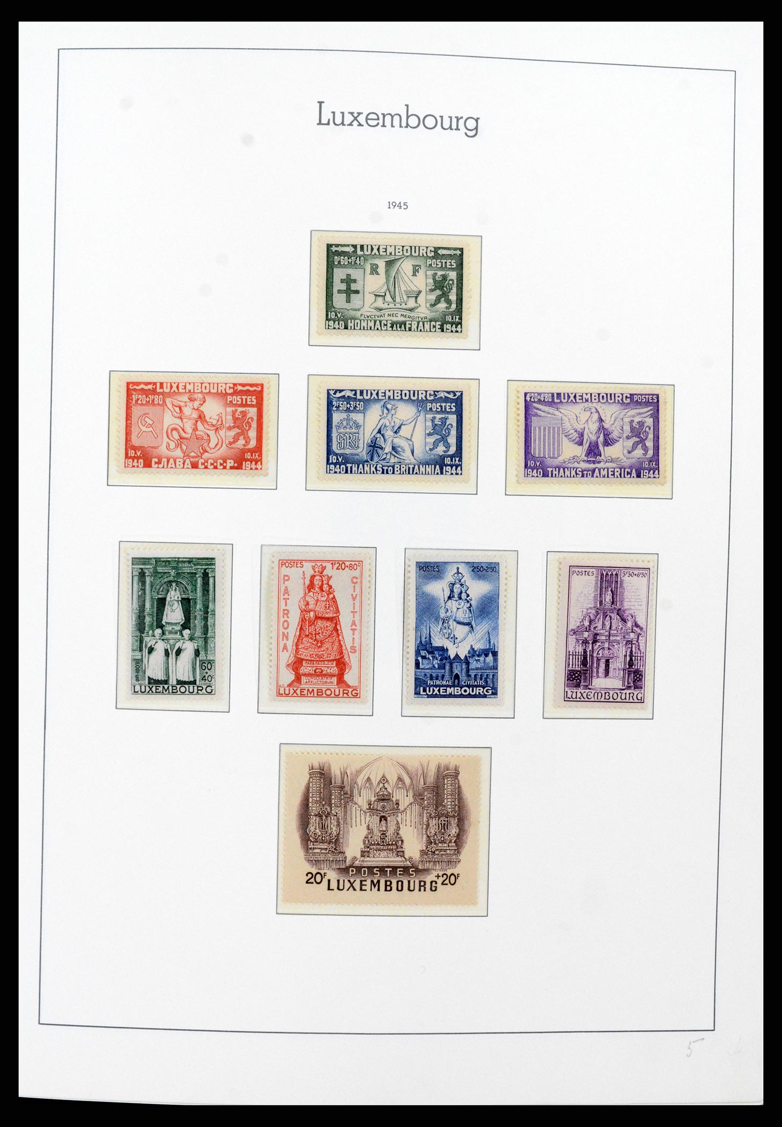 37592 029 - Postzegelverzameling 37592 Luxemburg 1852-1999.