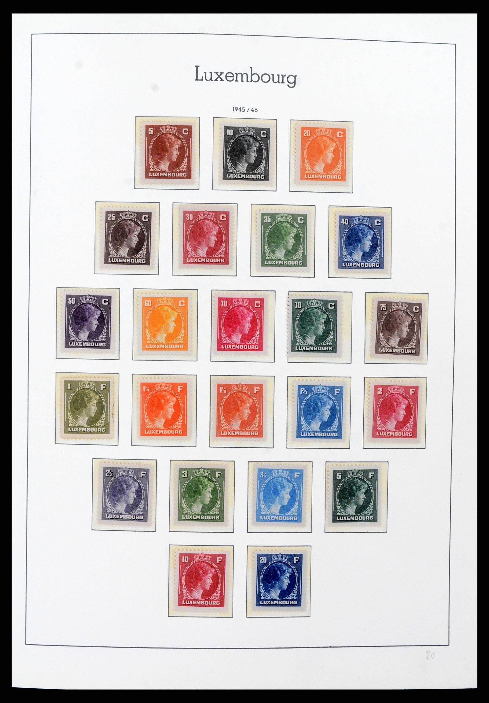 37592 031 - Postzegelverzameling 37592 Luxemburg 1852-1999.