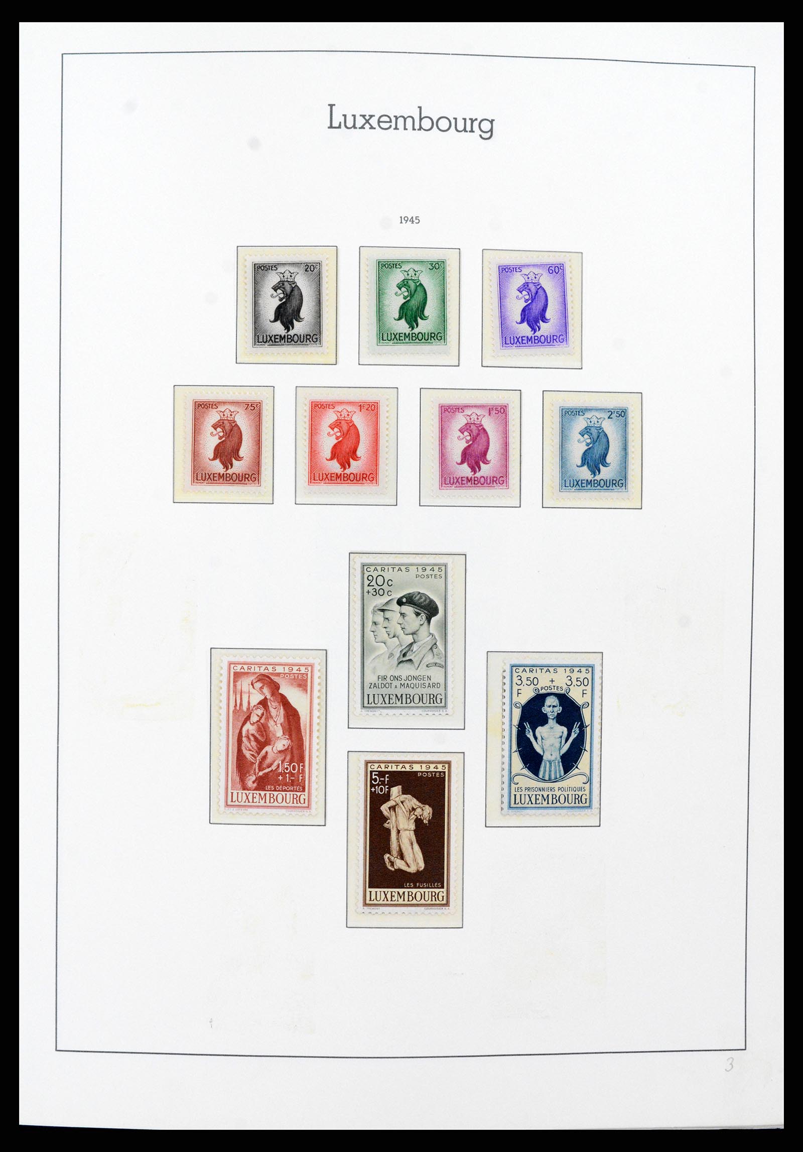 37592 033 - Postzegelverzameling 37592 Luxemburg 1852-1999.