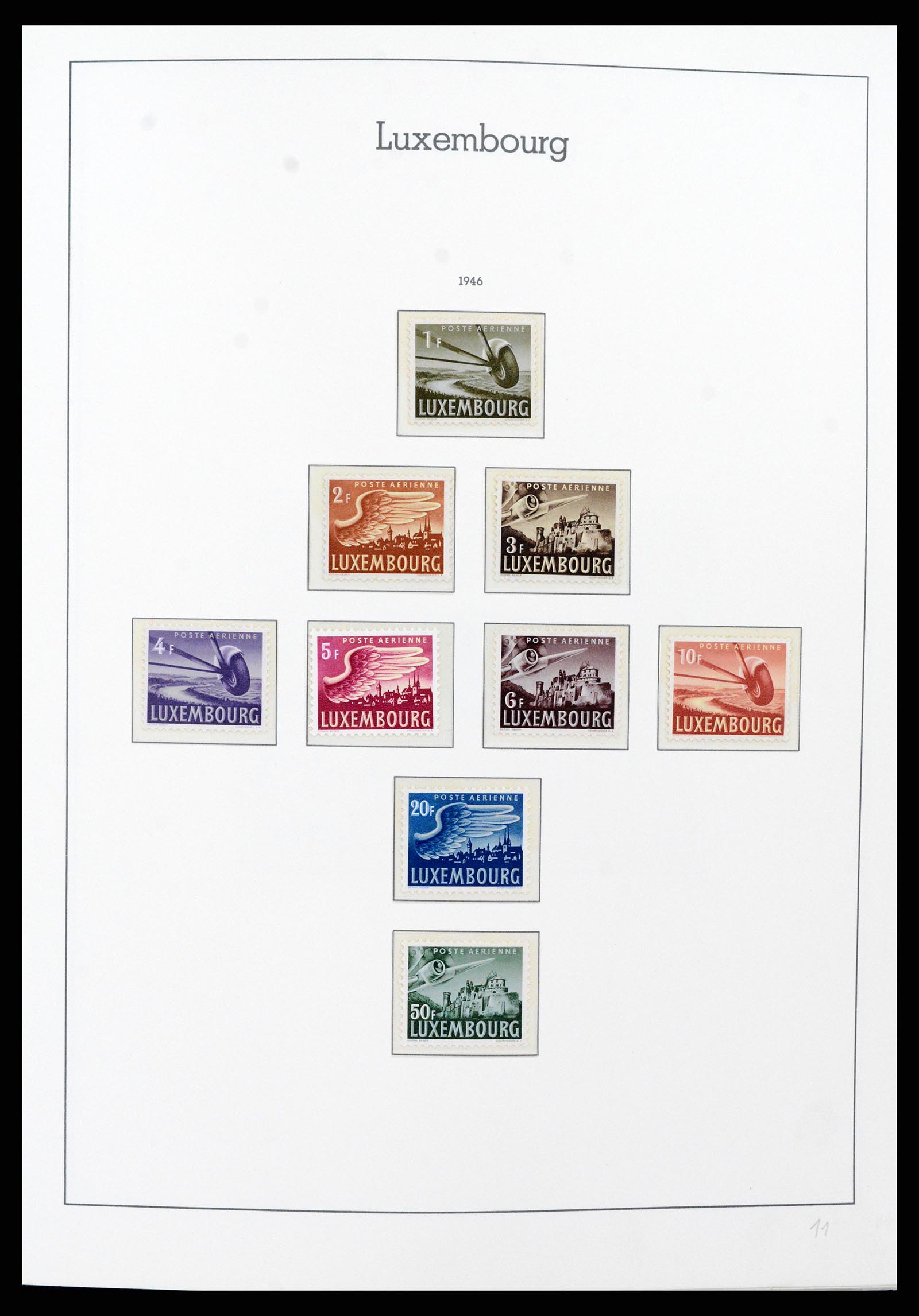 37592 035 - Postzegelverzameling 37592 Luxemburg 1852-1999.