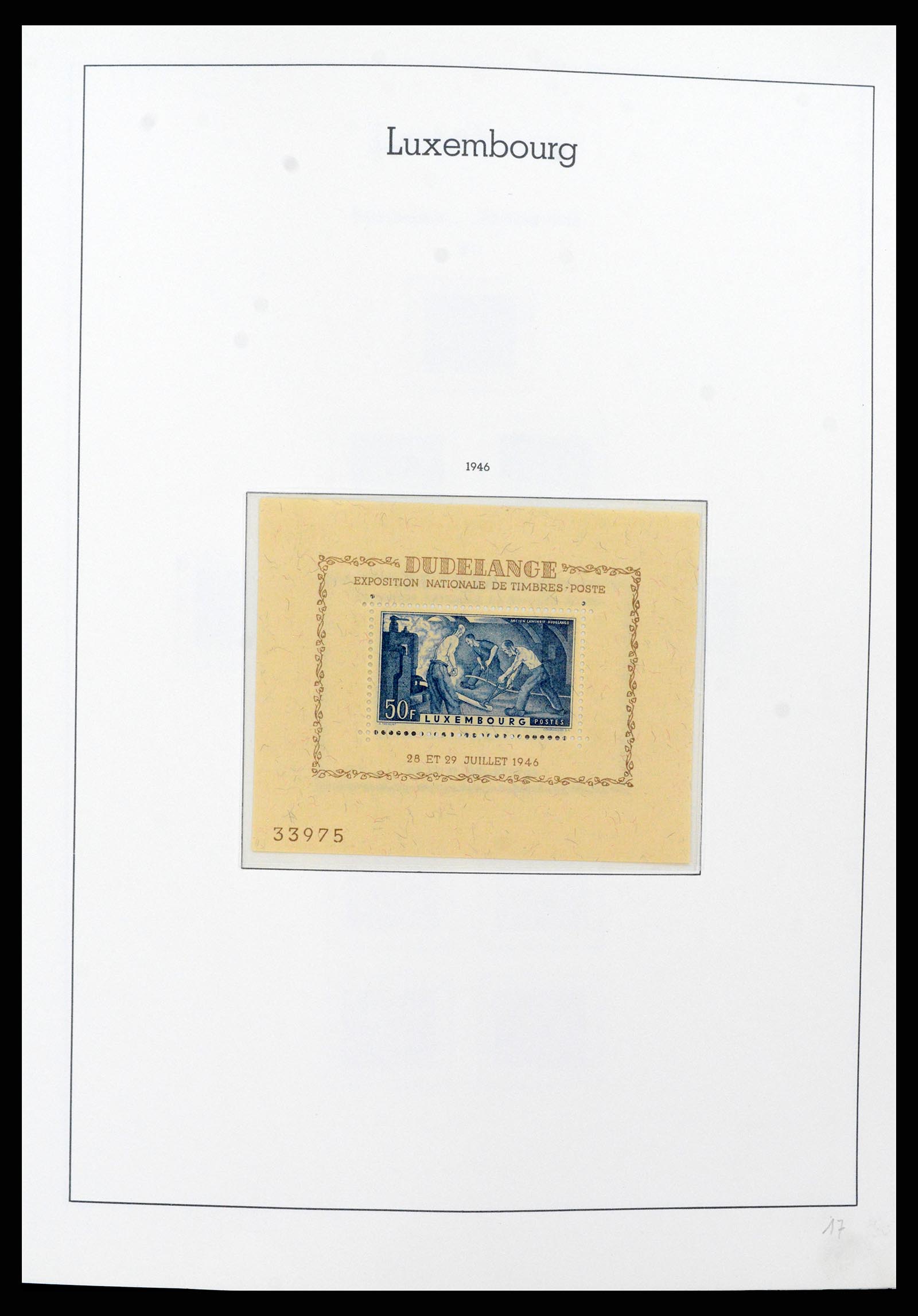 37592 036 - Postzegelverzameling 37592 Luxemburg 1852-1999.