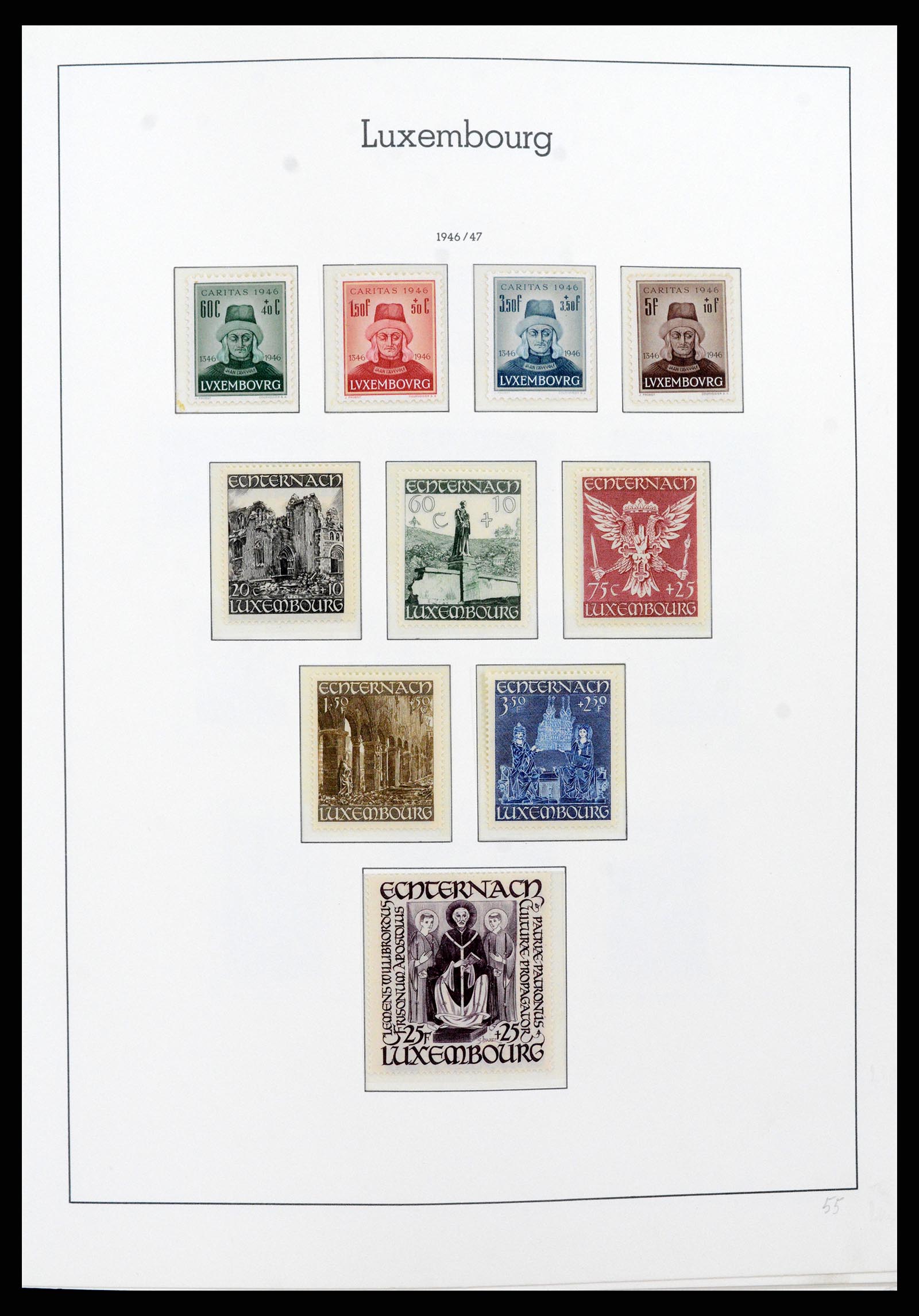 37592 038 - Postzegelverzameling 37592 Luxemburg 1852-1999.